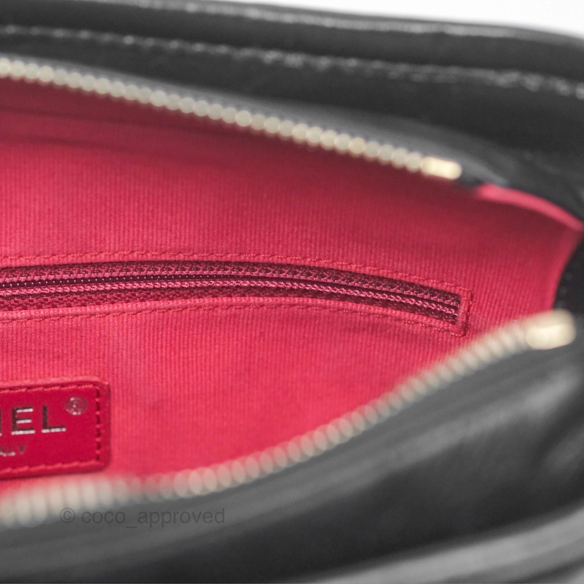 Chanel Small Gabrielle Hobo Quilted Black Aged Calfskin