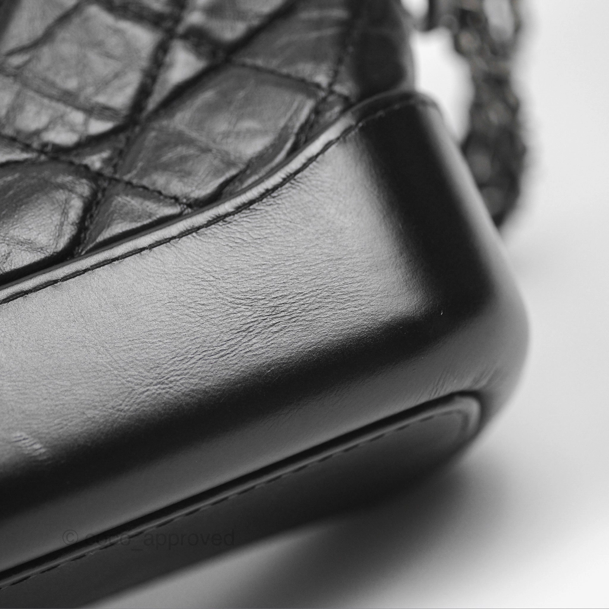 Chanel Small Gabrielle Hobo Quilted Black Aged Calfskin
