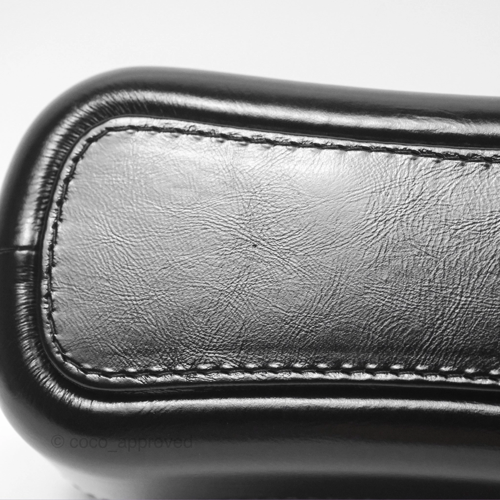 Chanel Small Gabrielle Hobo Quilted Black Aged Calfskin