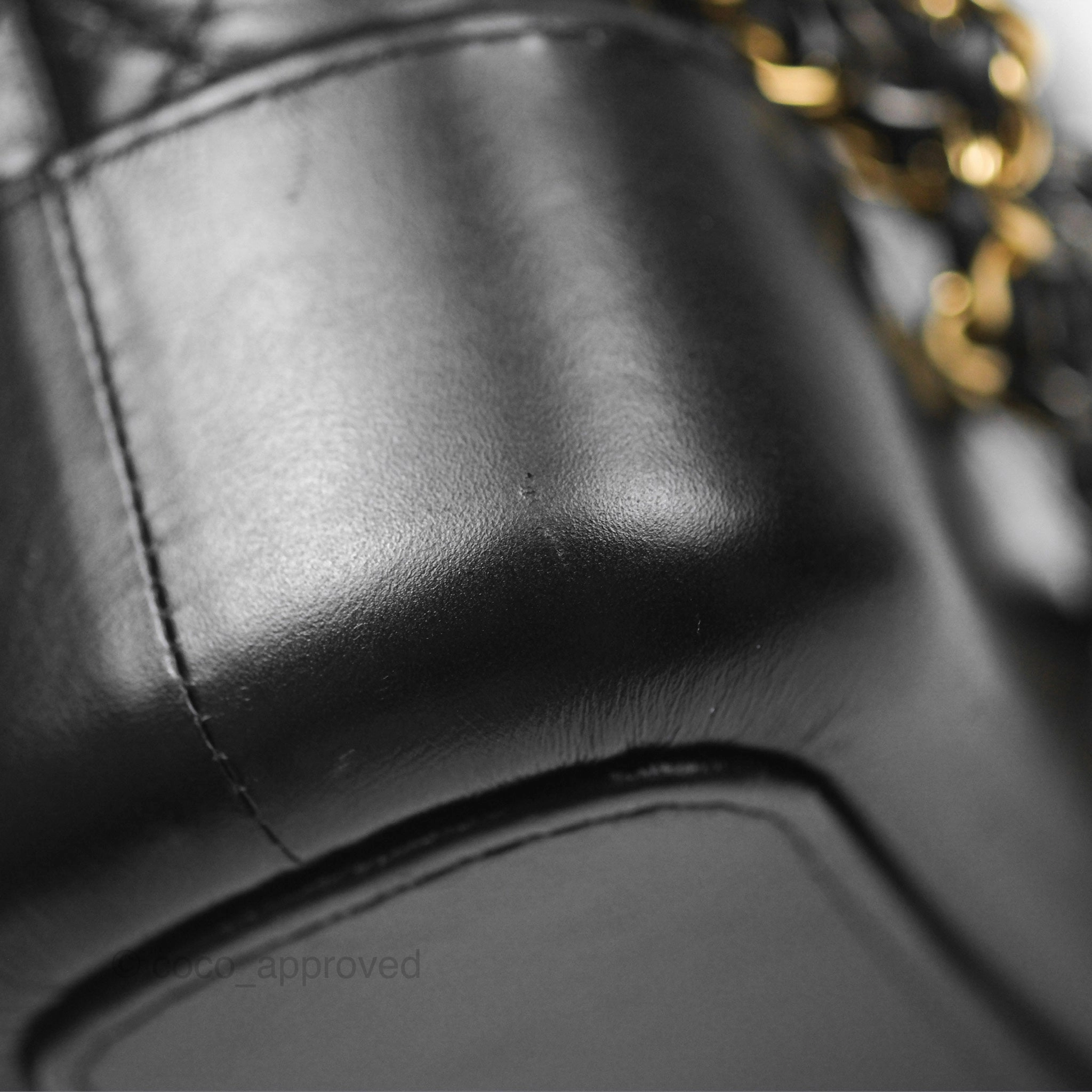 Chanel Small Gabrielle Hobo Quilted Black Aged Calfskin