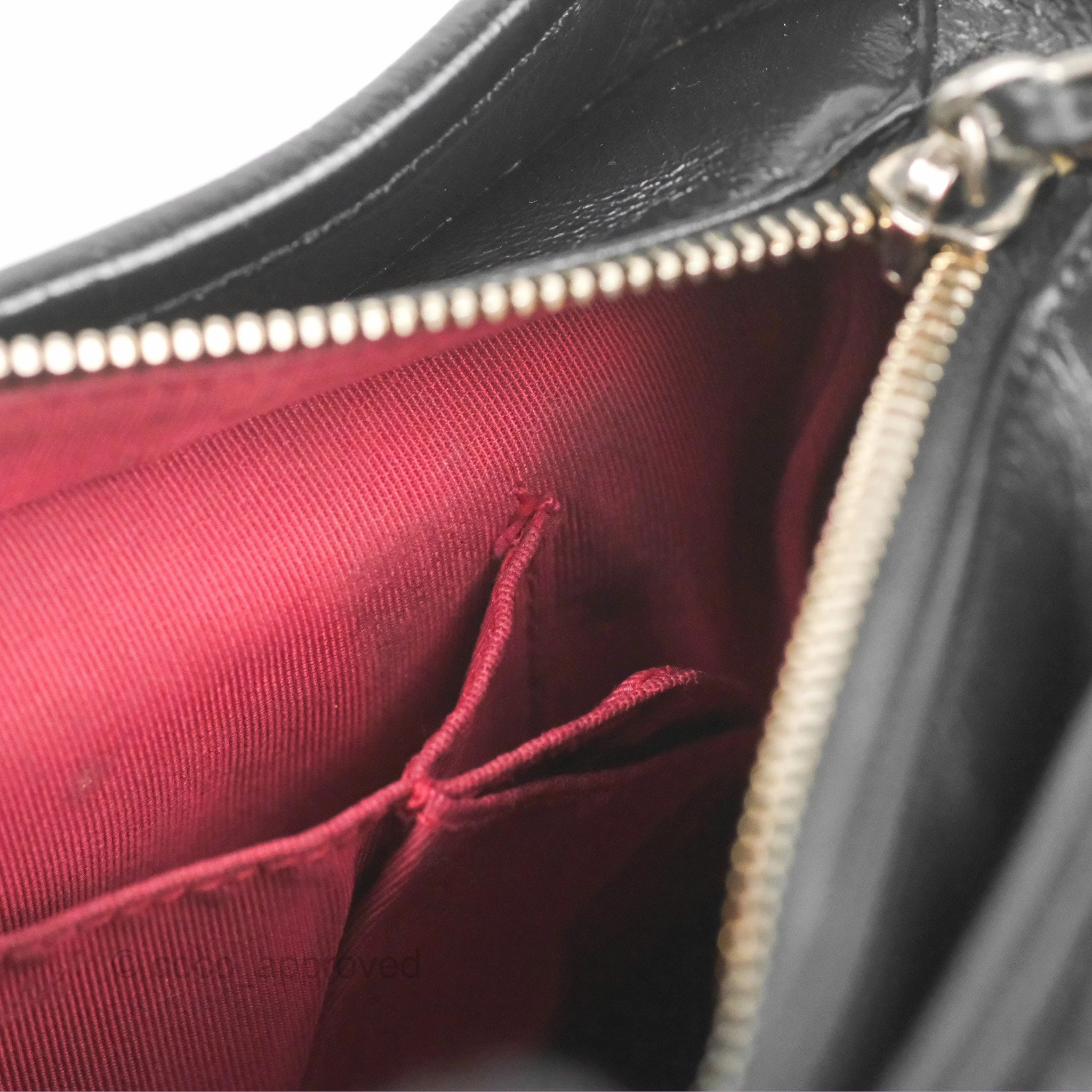 Chanel Small Gabrielle Hobo Quilted Black Aged Calfskin