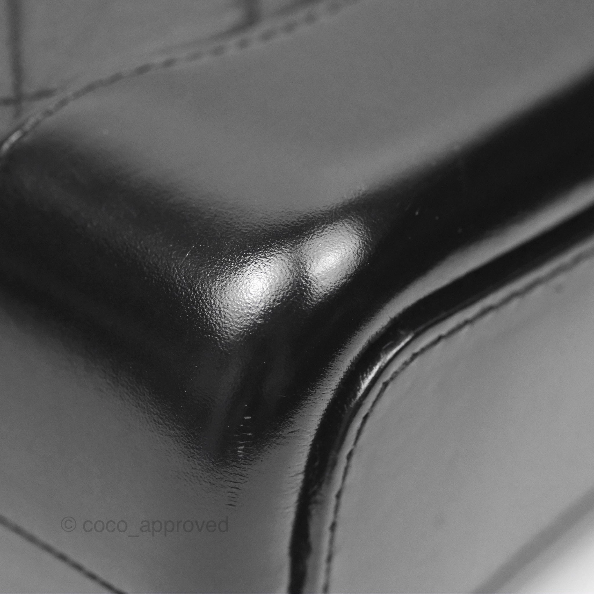 Chanel Small Gabrielle Hobo Quilted Black Aged Calfskin