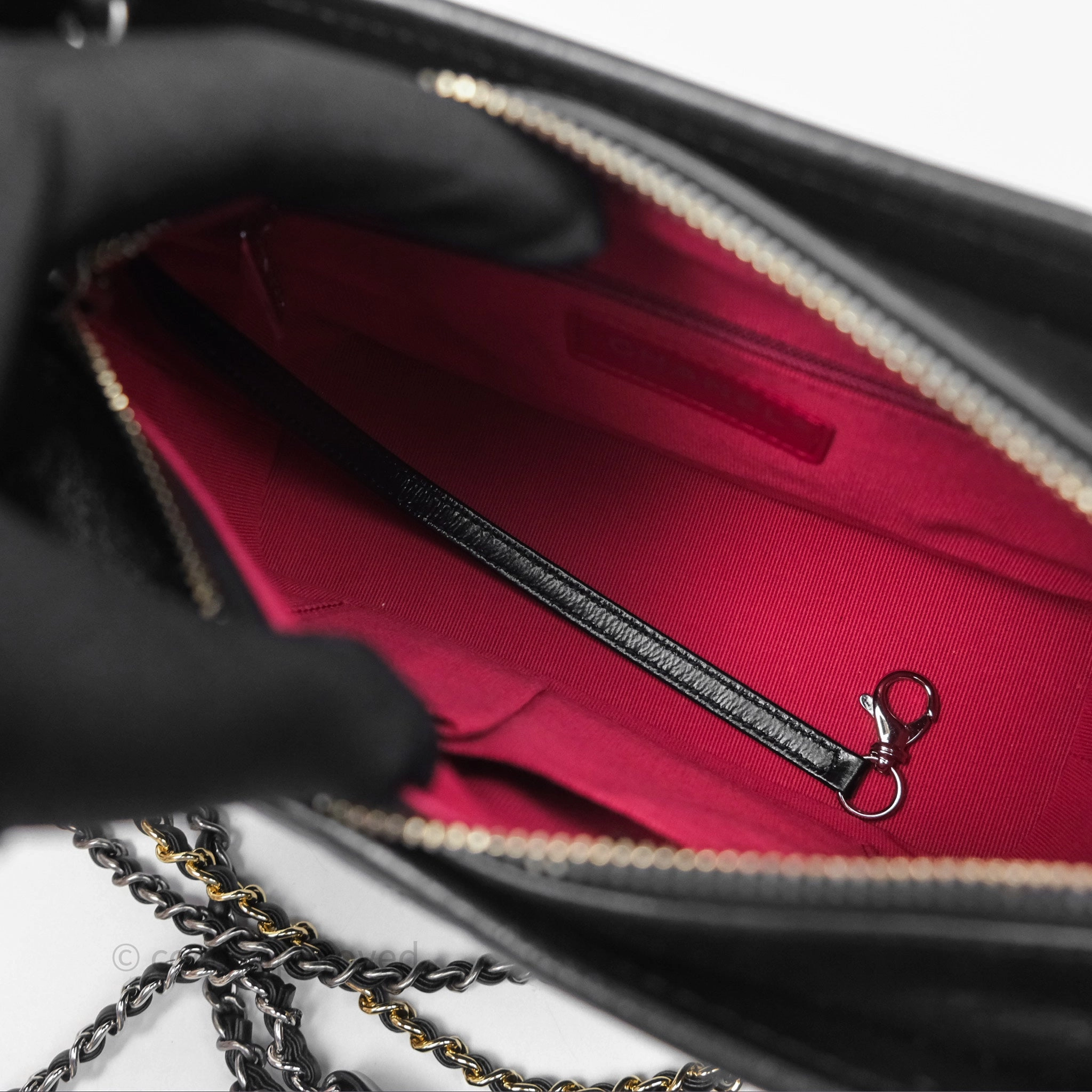 Chanel Small Gabrielle Hobo Quilted Black Aged Calfskin