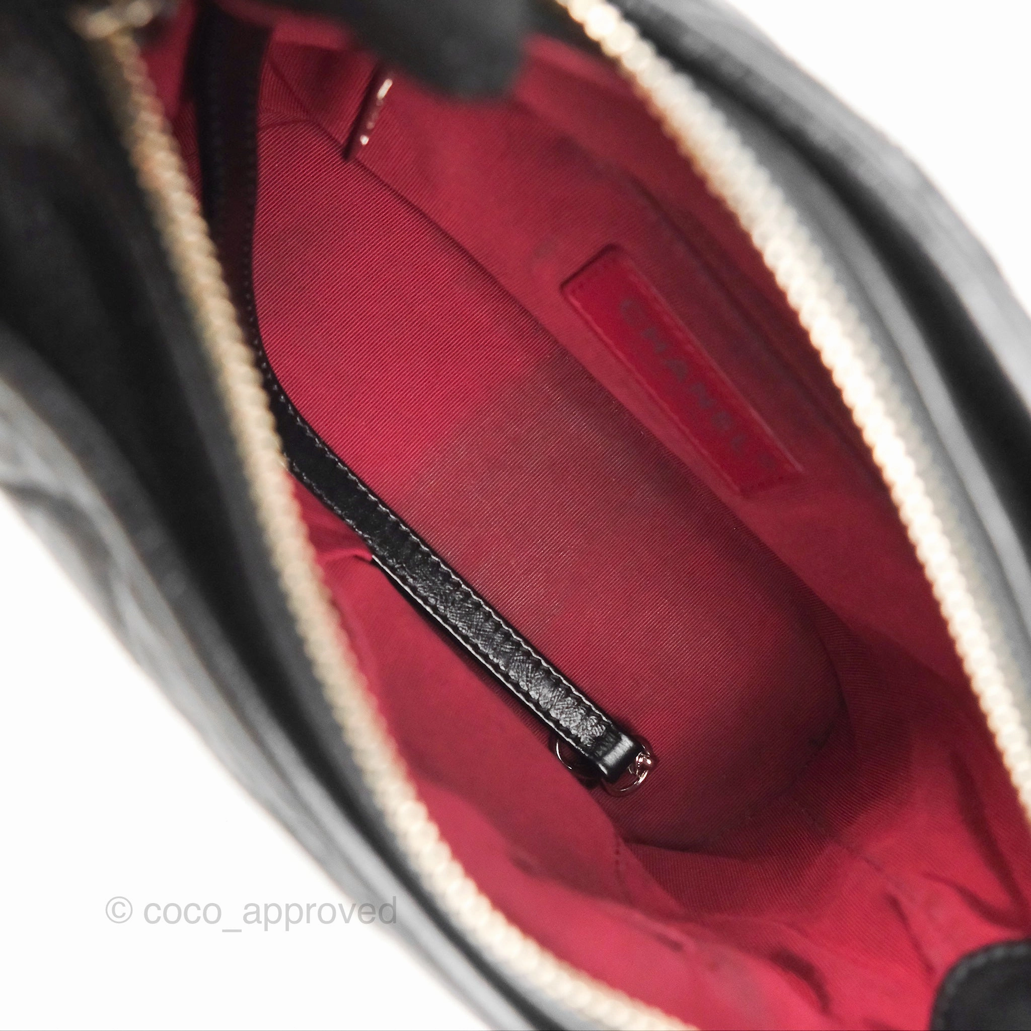 Chanel Small Gabrielle Hobo Quilted Black Aged Calfskin