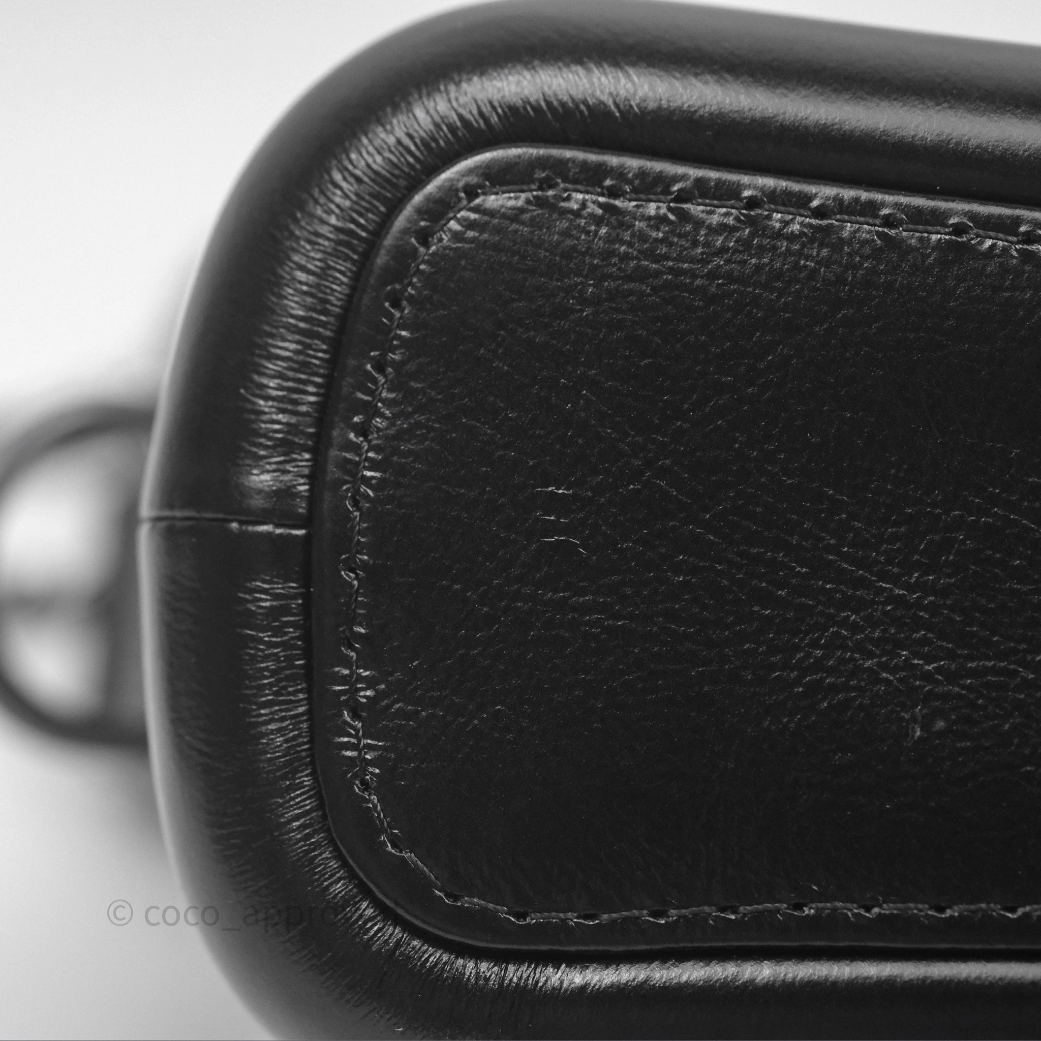 Chanel Small Gabrielle Hobo Quilted Black Aged Calfskin