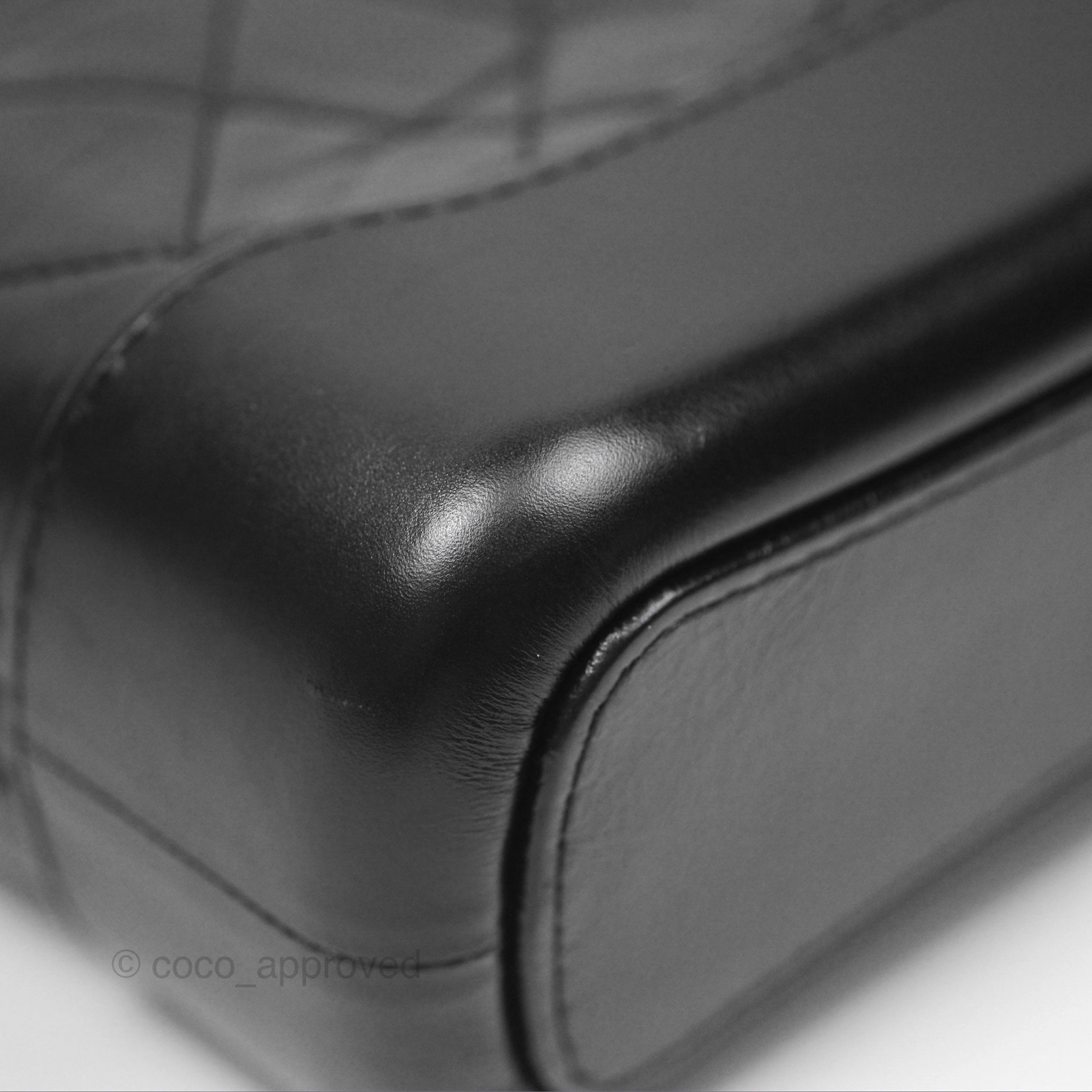 Chanel Small Gabrielle Hobo Quilted Black Aged Calfskin