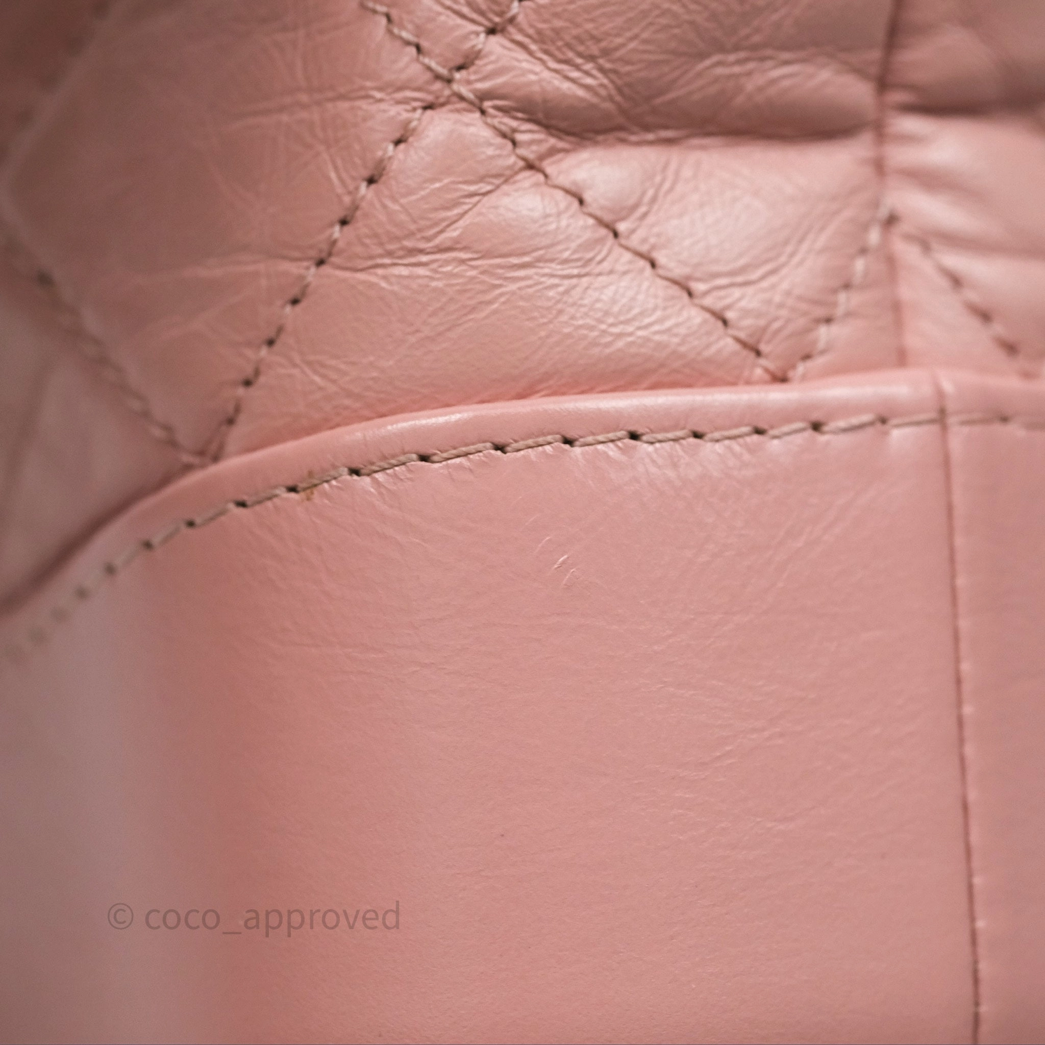 Chanel Small Gabrielle Hobo Quilted Pink Aged Calfskin
