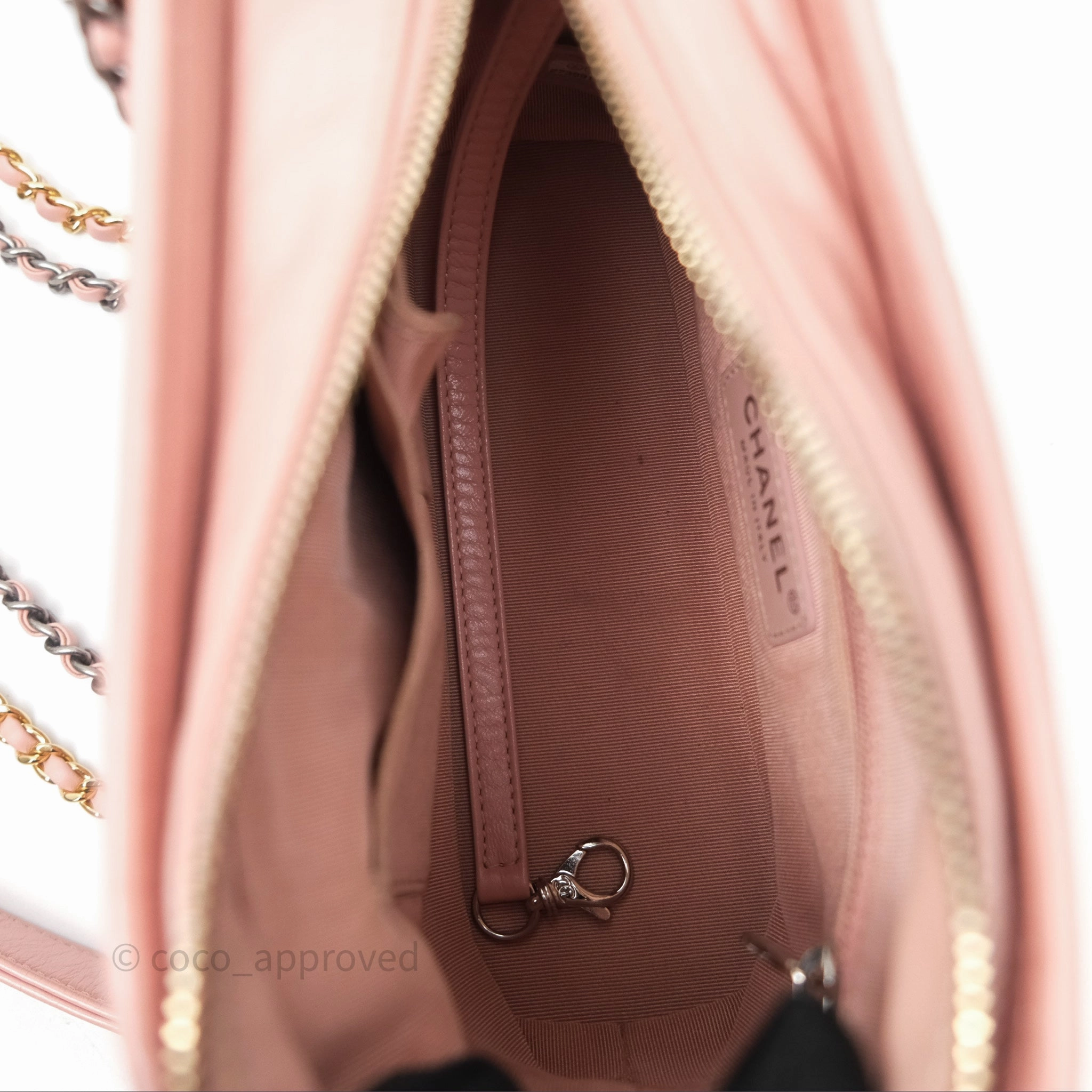Chanel Small Gabrielle Hobo Quilted Pink Aged Calfskin