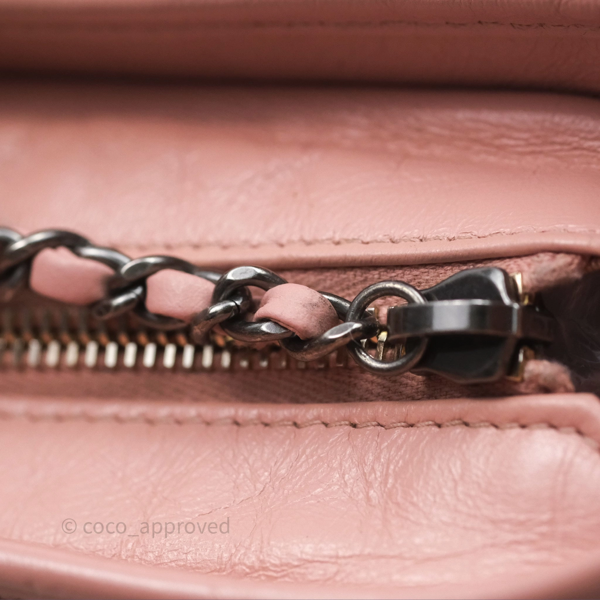 Chanel Small Gabrielle Hobo Quilted Pink Aged Calfskin