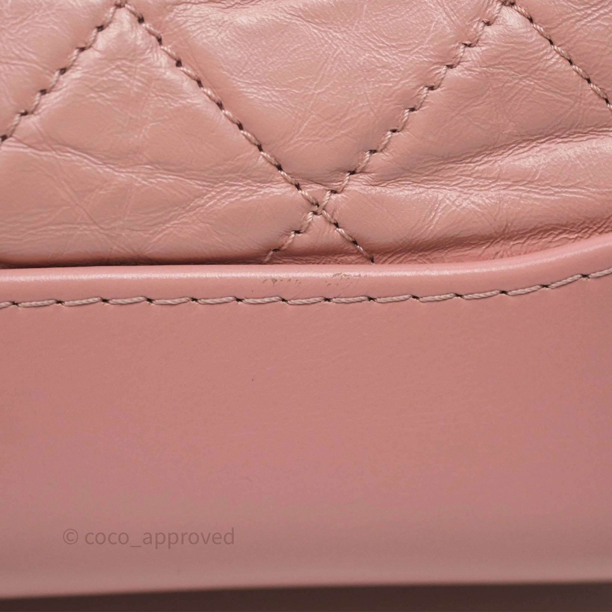 Chanel Small Gabrielle Hobo Quilted Pink Aged Calfskin