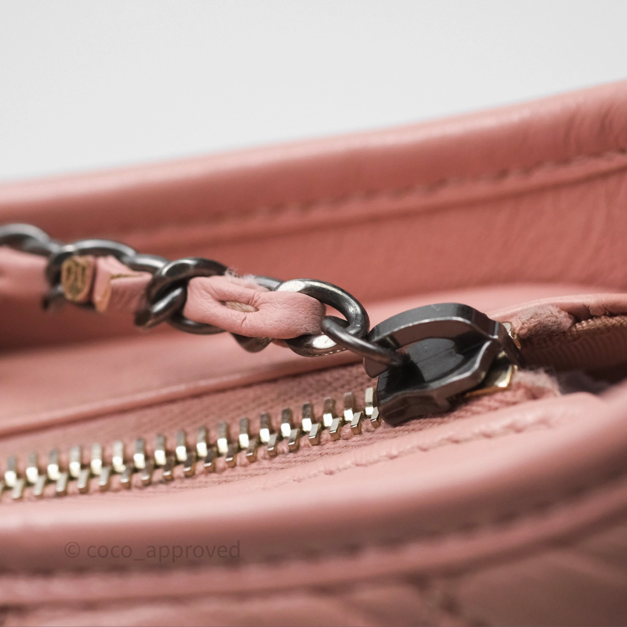 Chanel Small Gabrielle Hobo Quilted Pink Aged Calfskin
