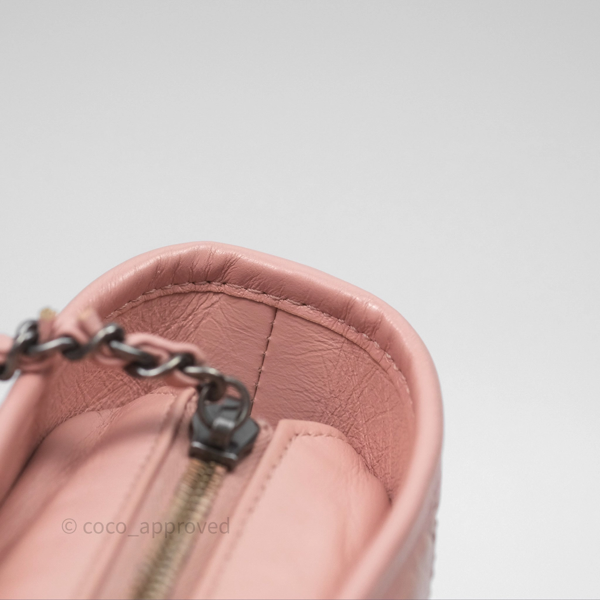 Chanel Small Gabrielle Hobo Quilted Pink Aged Calfskin