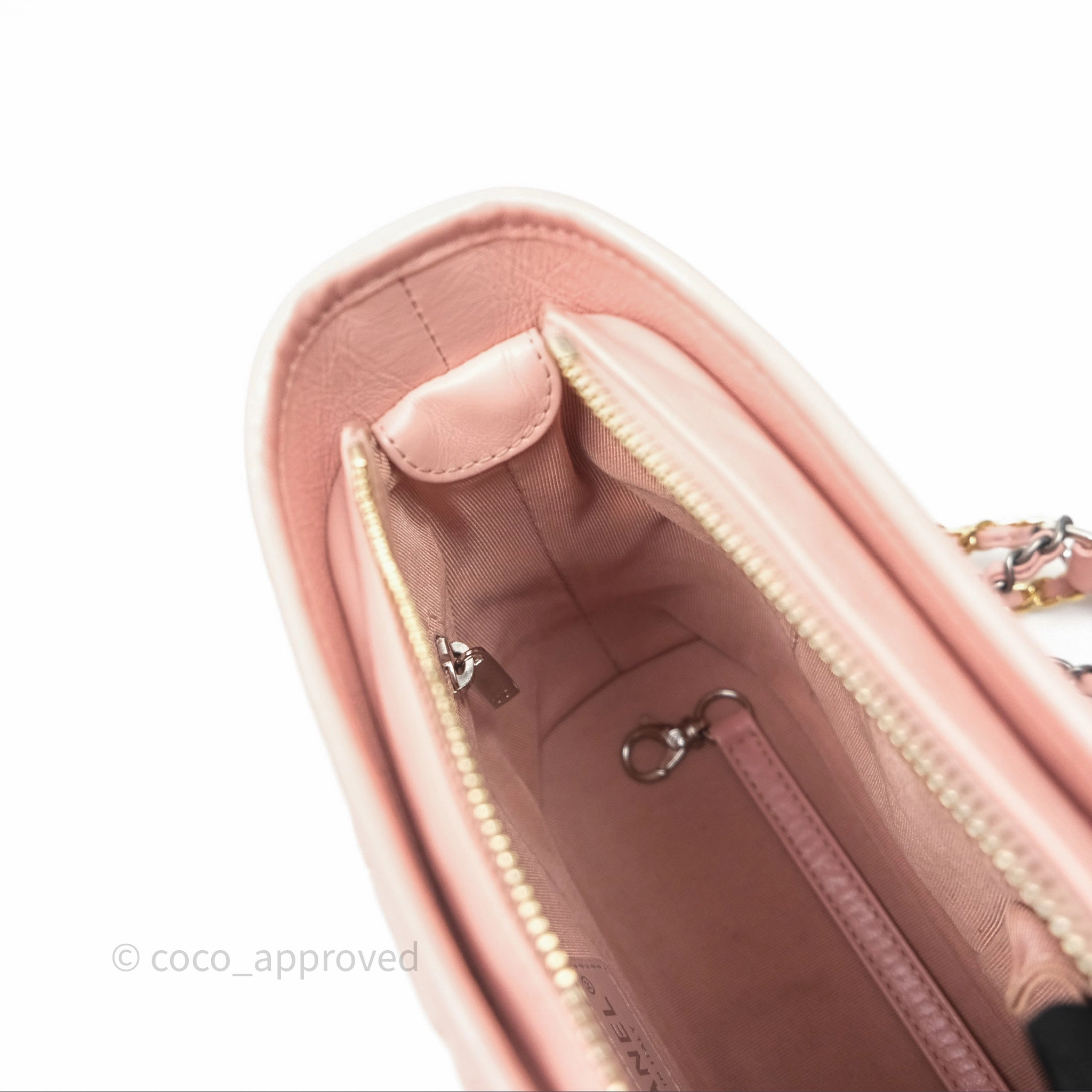 Chanel Small Gabrielle Hobo Quilted Pink Aged Calfskin