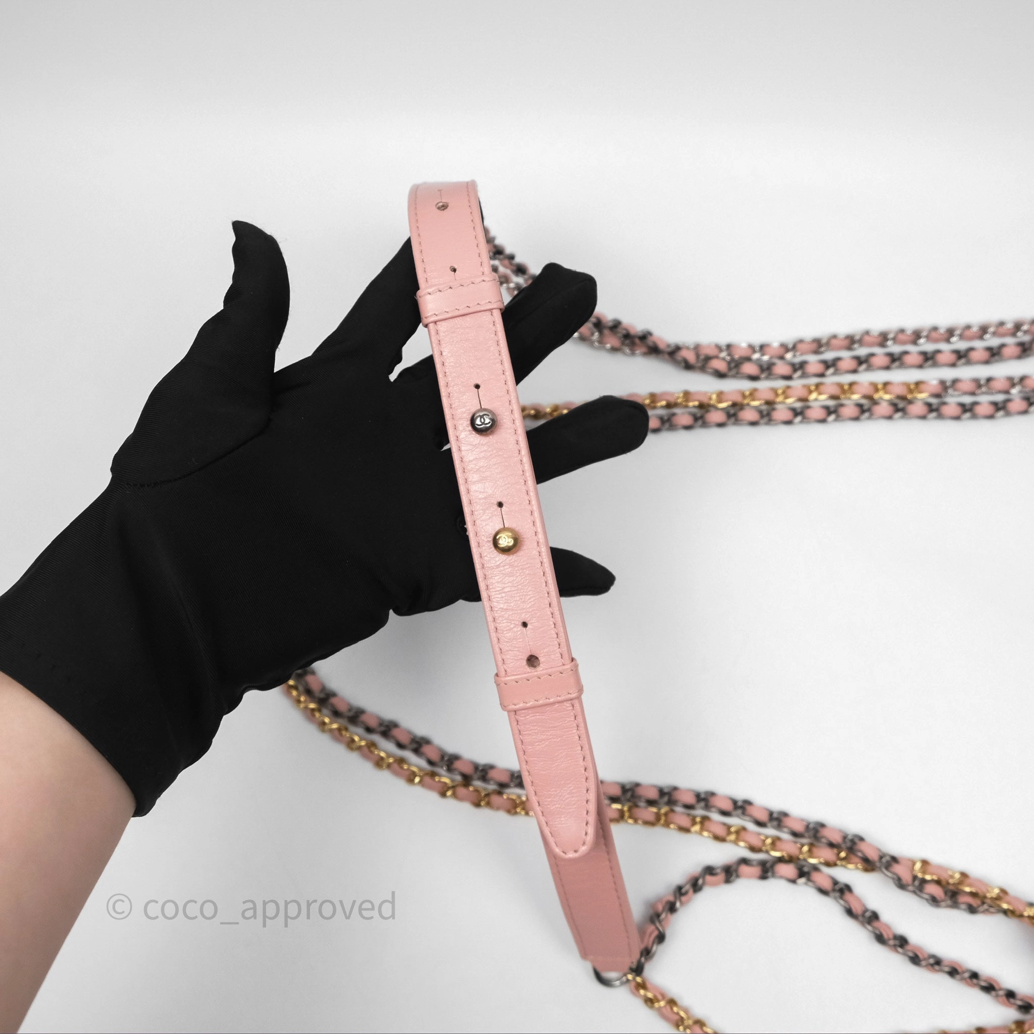 Chanel Small Gabrielle Hobo Quilted Pink Aged Calfskin