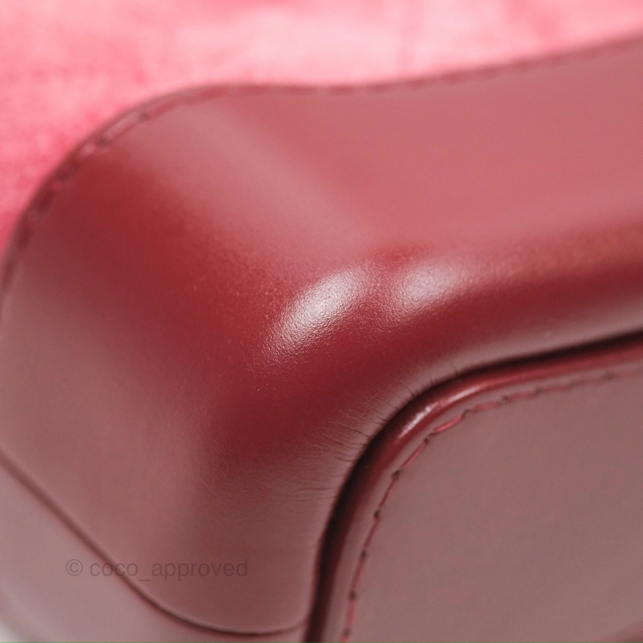 Chanel Small Gabrielle Hobo Quilted Red Velvet Aged Calfskin