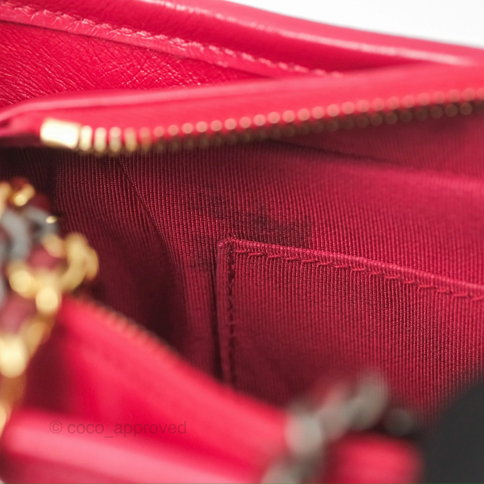 Chanel Small Gabrielle Hobo Quilted Red Velvet Aged Calfskin