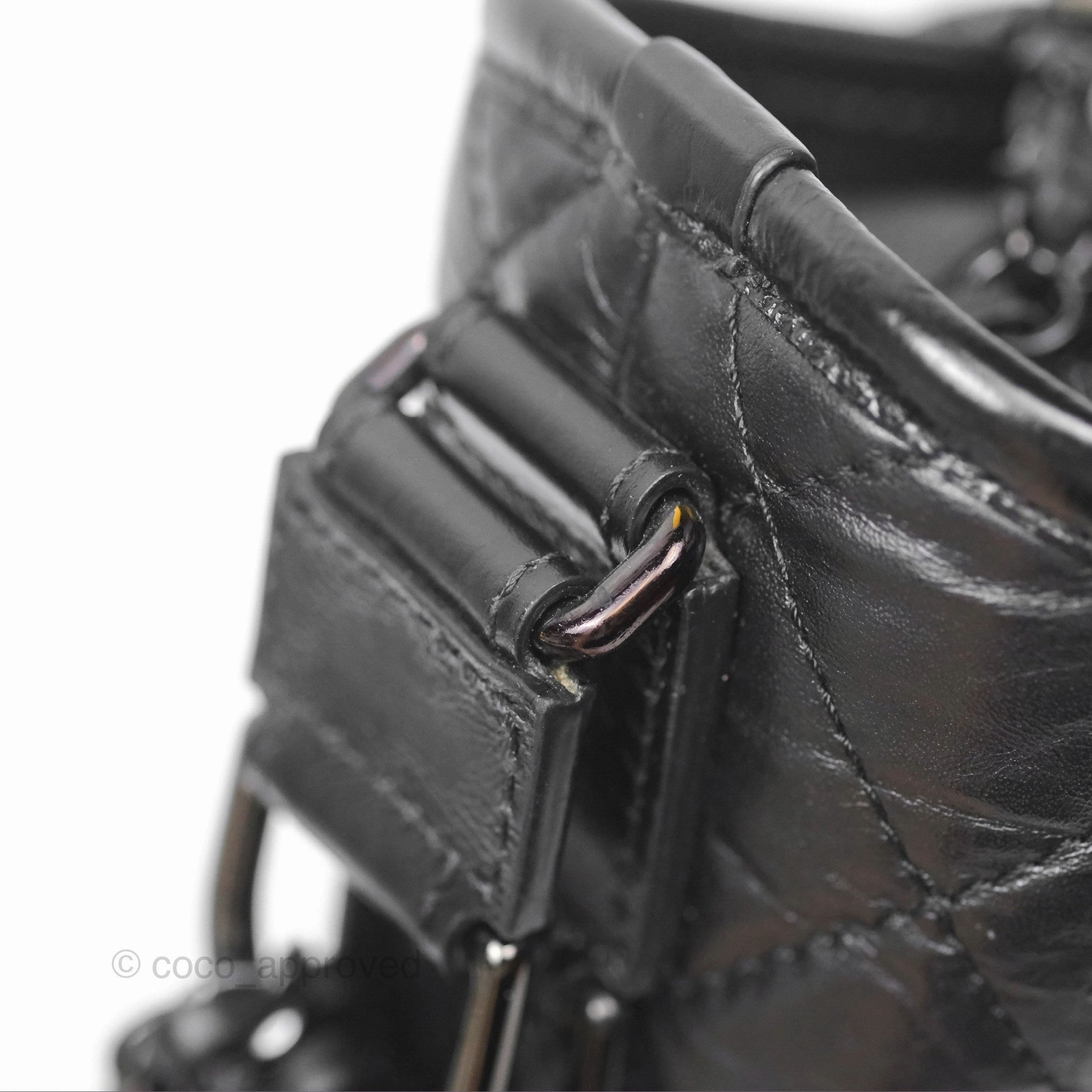 Chanel Small Gabrielle Hobo Quilted So Black Aged Calfskin