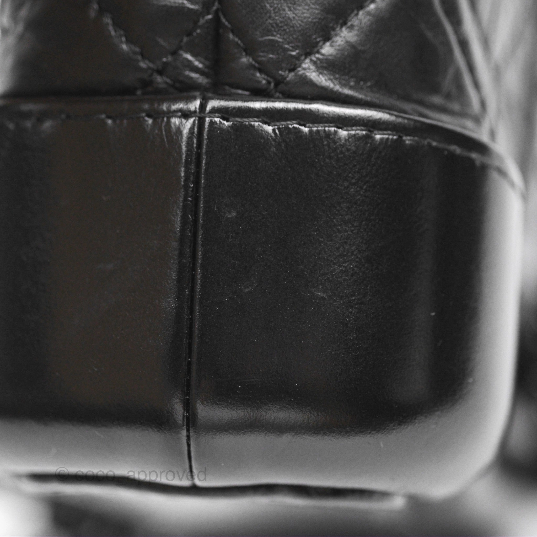 Chanel Small Gabrielle Hobo Quilted So Black Aged Calfskin