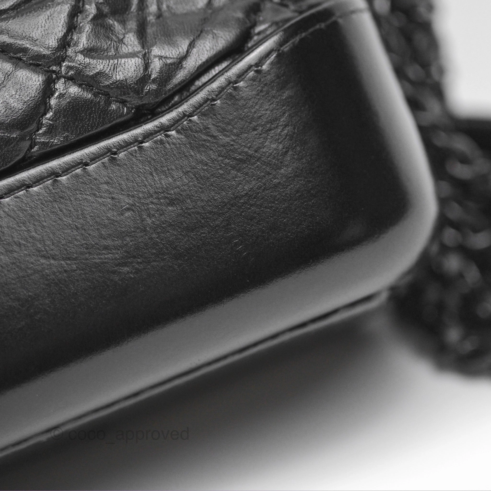 Chanel Small Gabrielle Hobo Quilted So Black Aged Calfskin