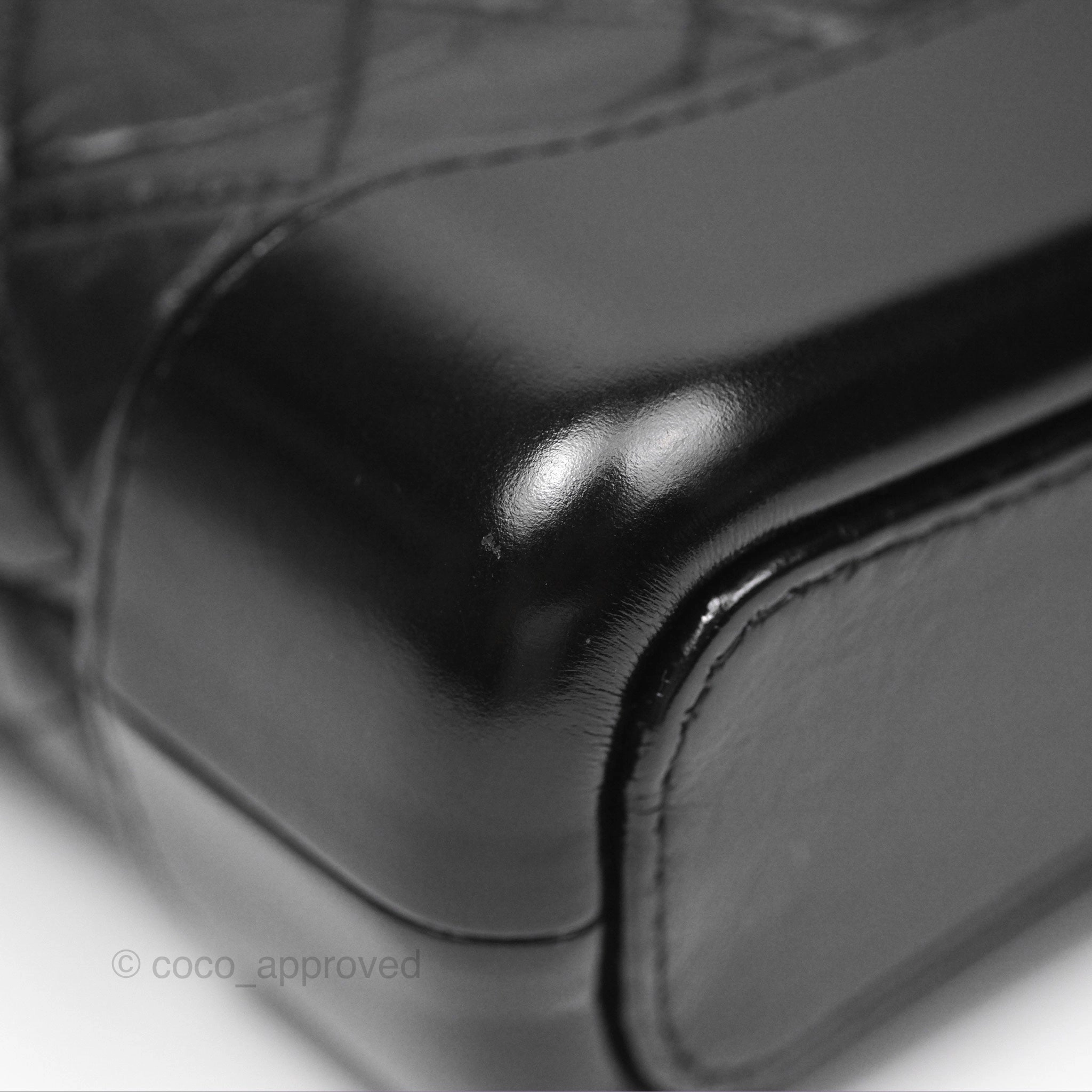 Chanel Small Gabrielle Hobo Quilted So Black Aged Calfskin