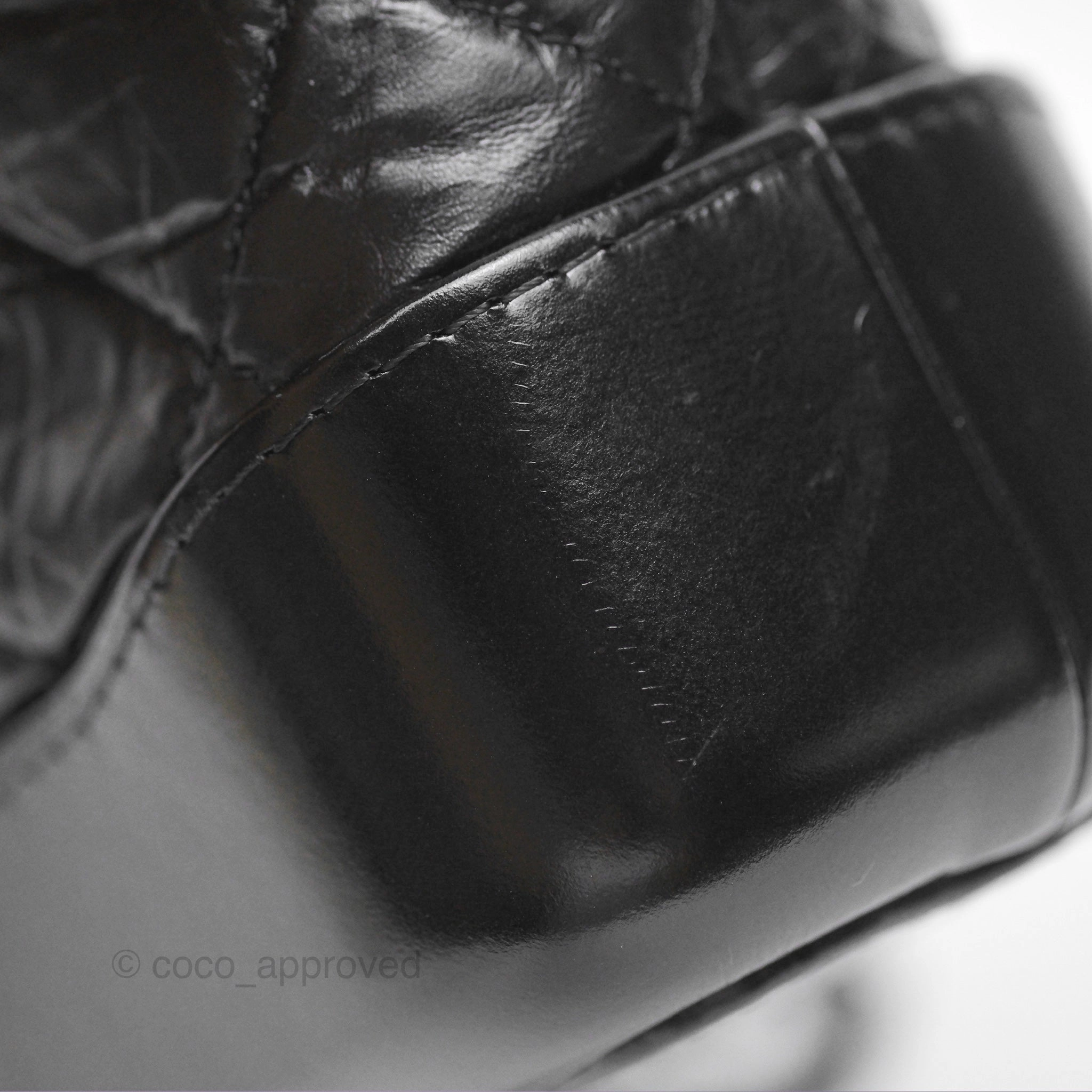 Chanel Small Gabrielle Hobo Quilted So Black Aged Calfskin