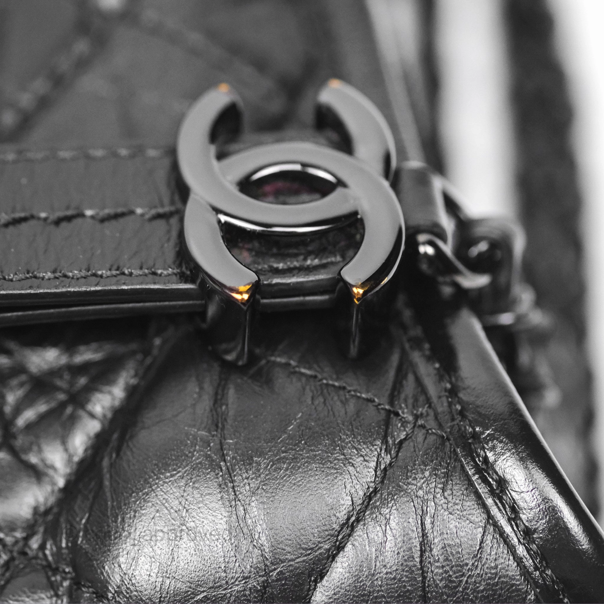 Chanel Small Gabrielle Hobo Quilted So Black Aged Calfskin