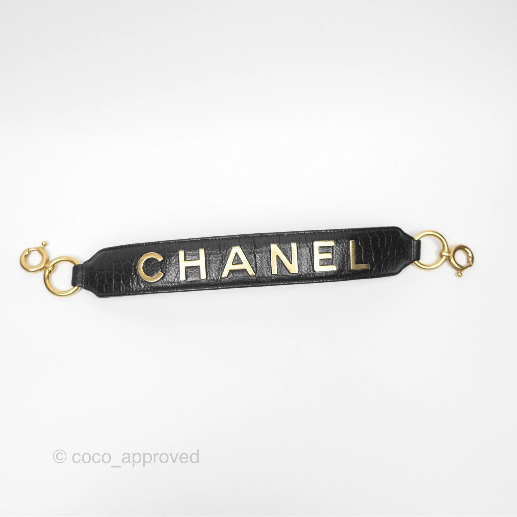 Chanel Small Gabrielle Hobo with Logo Handle Quilted Black Croc Embossed Calfskin