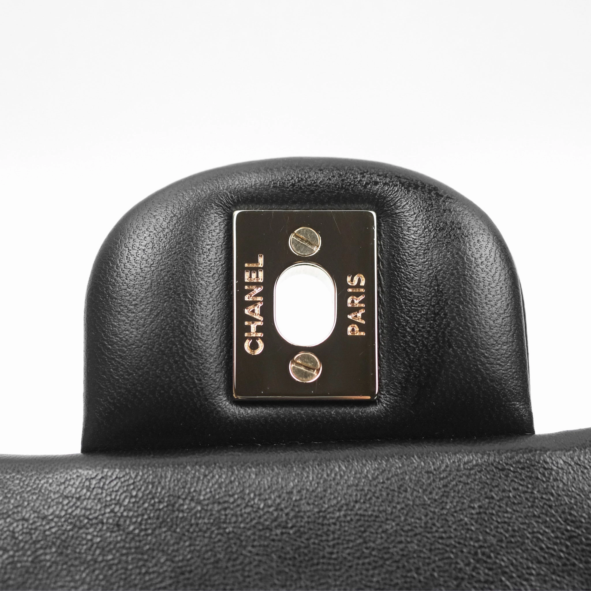 Chanel Top Handle Mini Rectangular Flap Bag Black Lambskin Gold Hardware