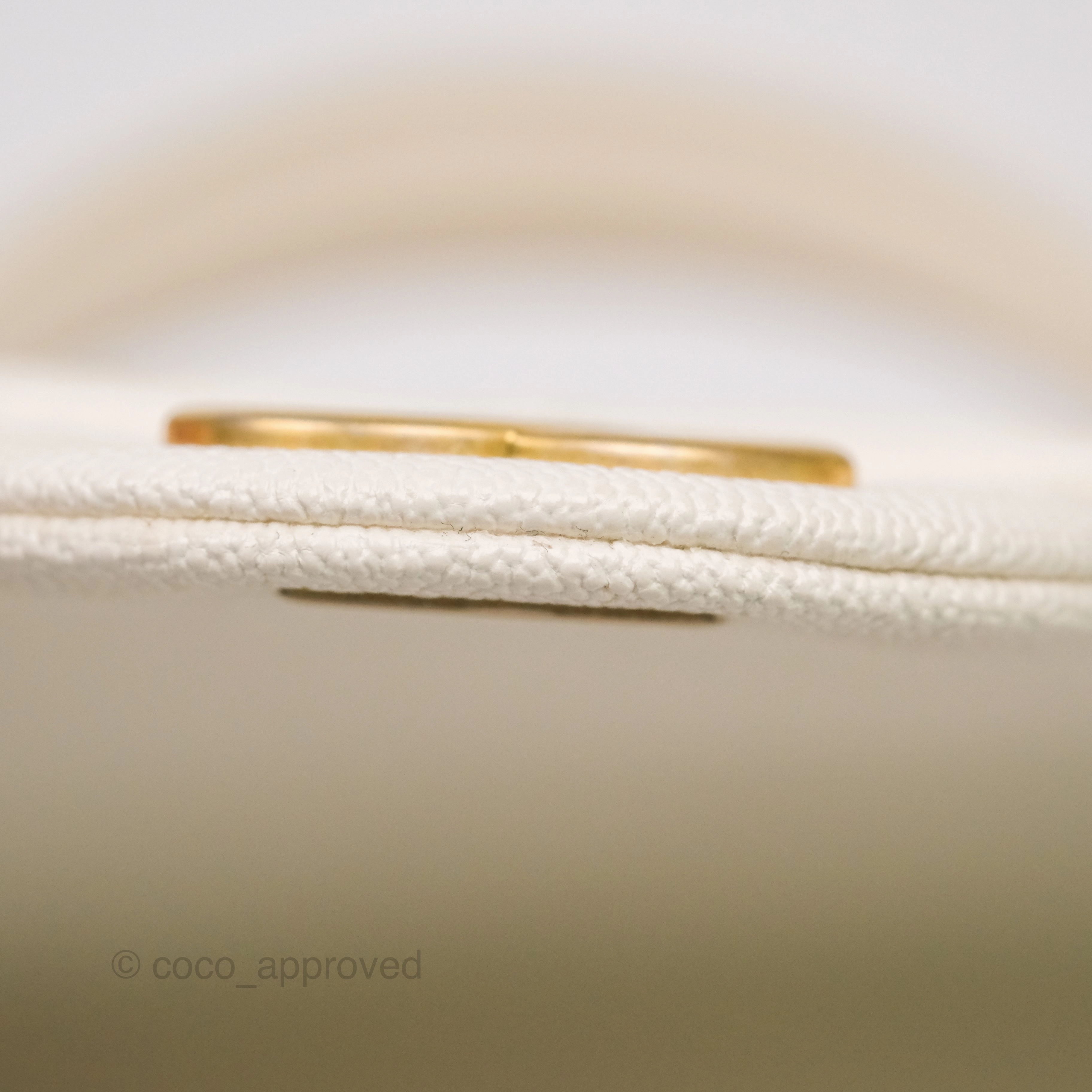 Chanel Top Handle Mini Rectangular Flap Bag Ivory Caviar Gold Hardware