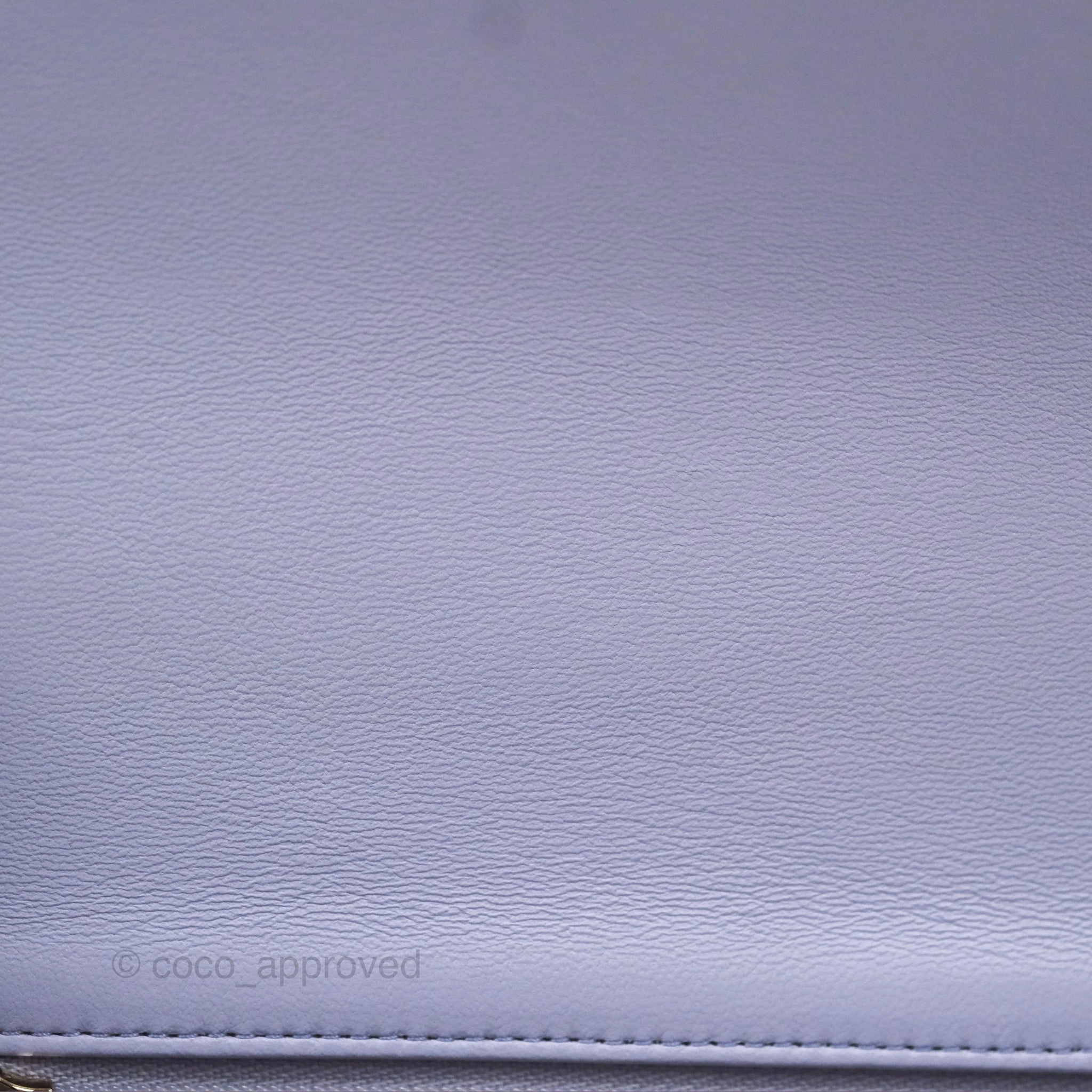Chanel Top Handle Mini Rectangular Flap Bag Lilac Lambskin Gold Hardware