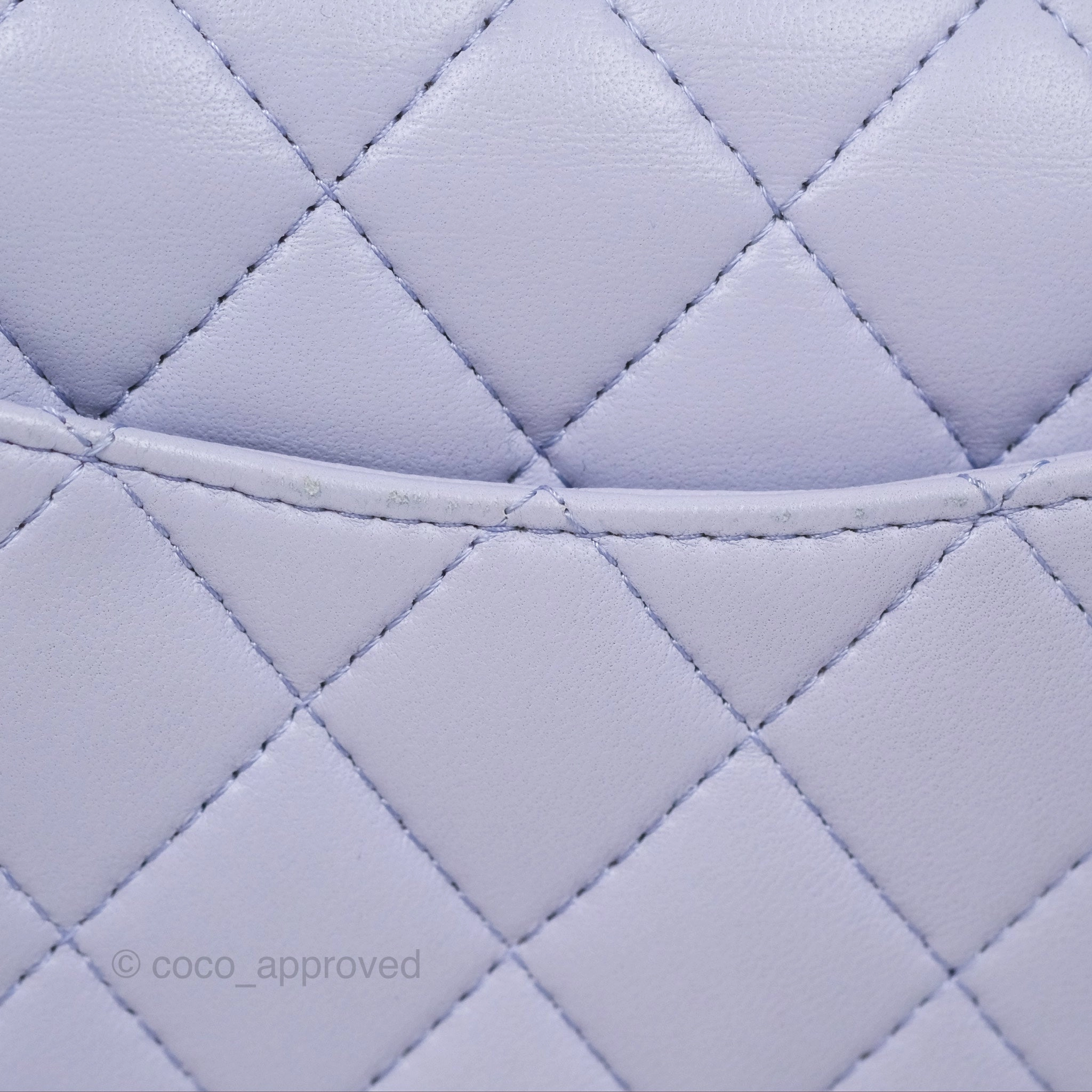 Chanel Top Handle Mini Rectangular Flap Bag Lilac Lambskin Gold Hardware