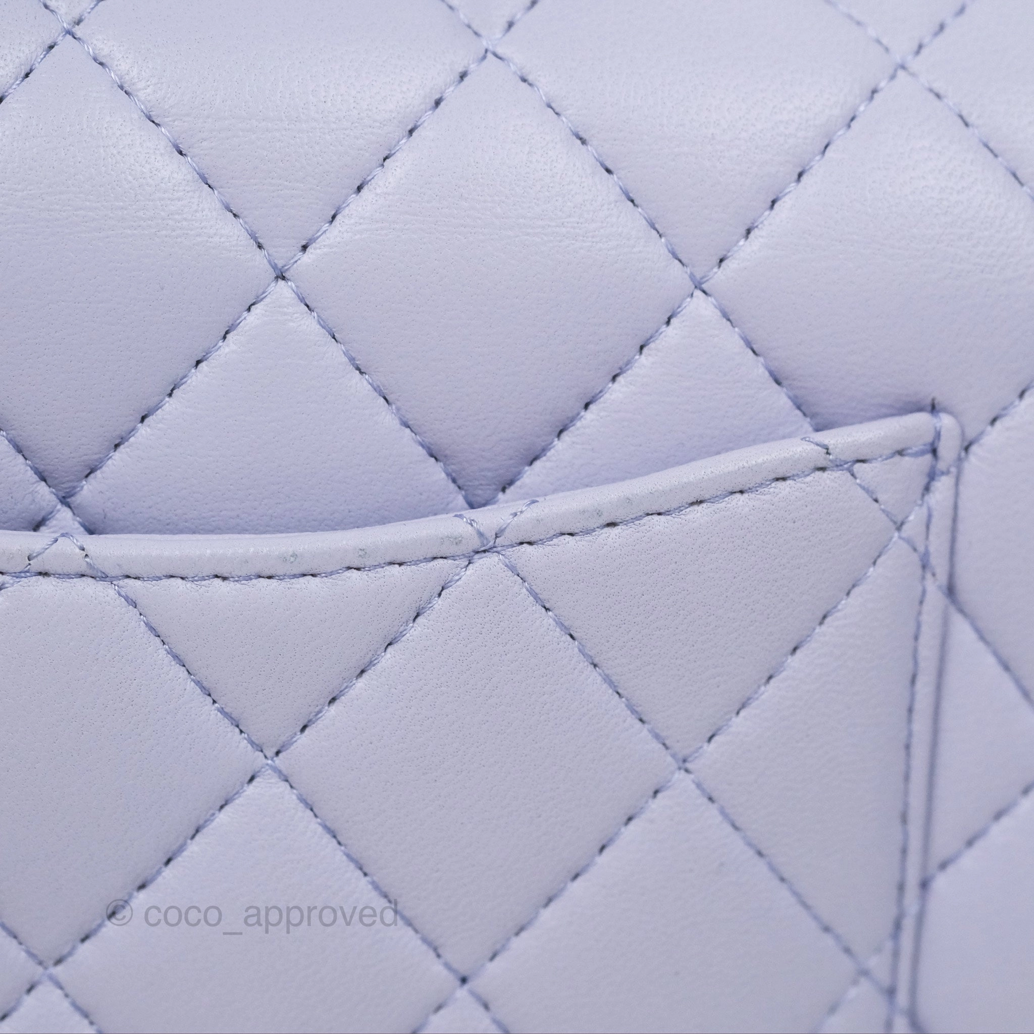 Chanel Top Handle Mini Rectangular Flap Bag Lilac Lambskin Gold Hardware