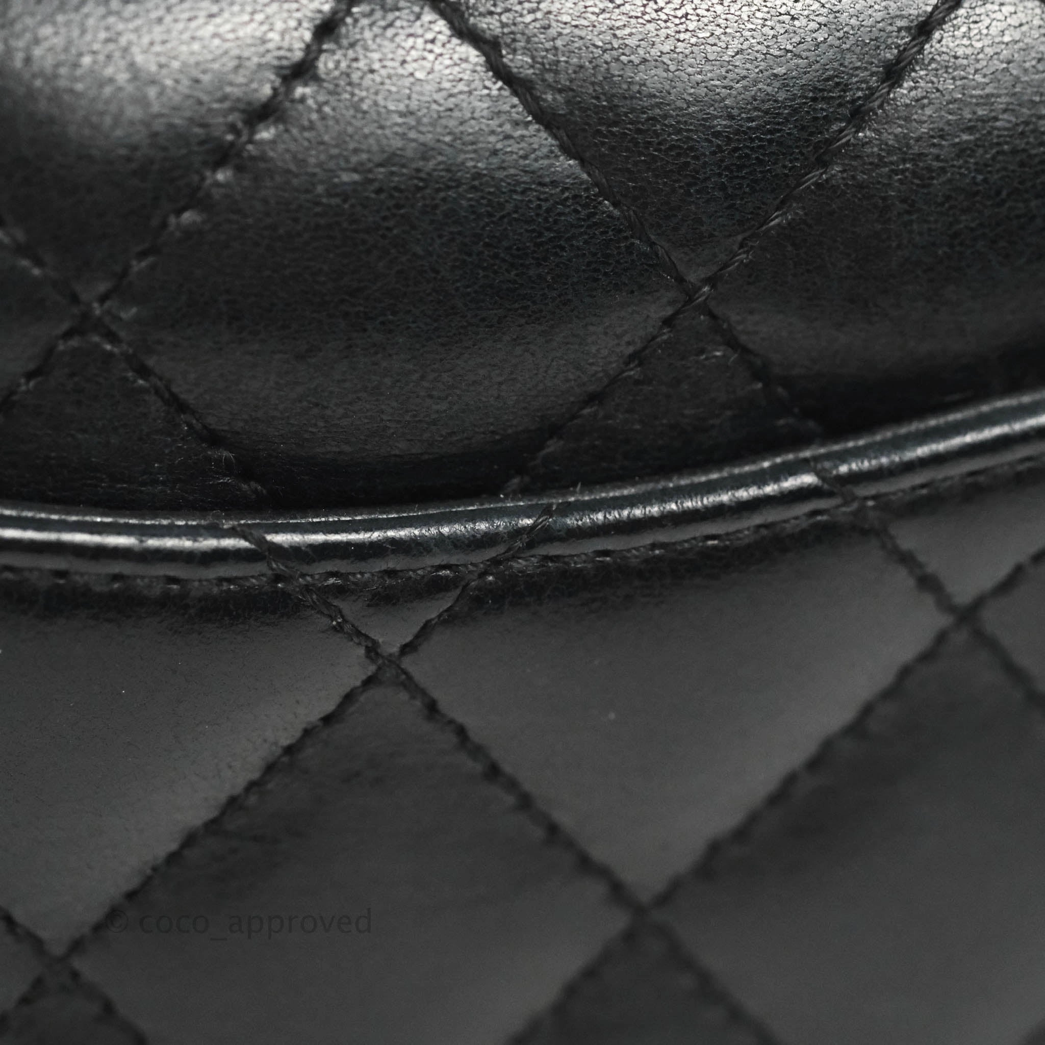 Chanel Vintage Mini Rectangular Black Calfskin 24K Gold Hardware