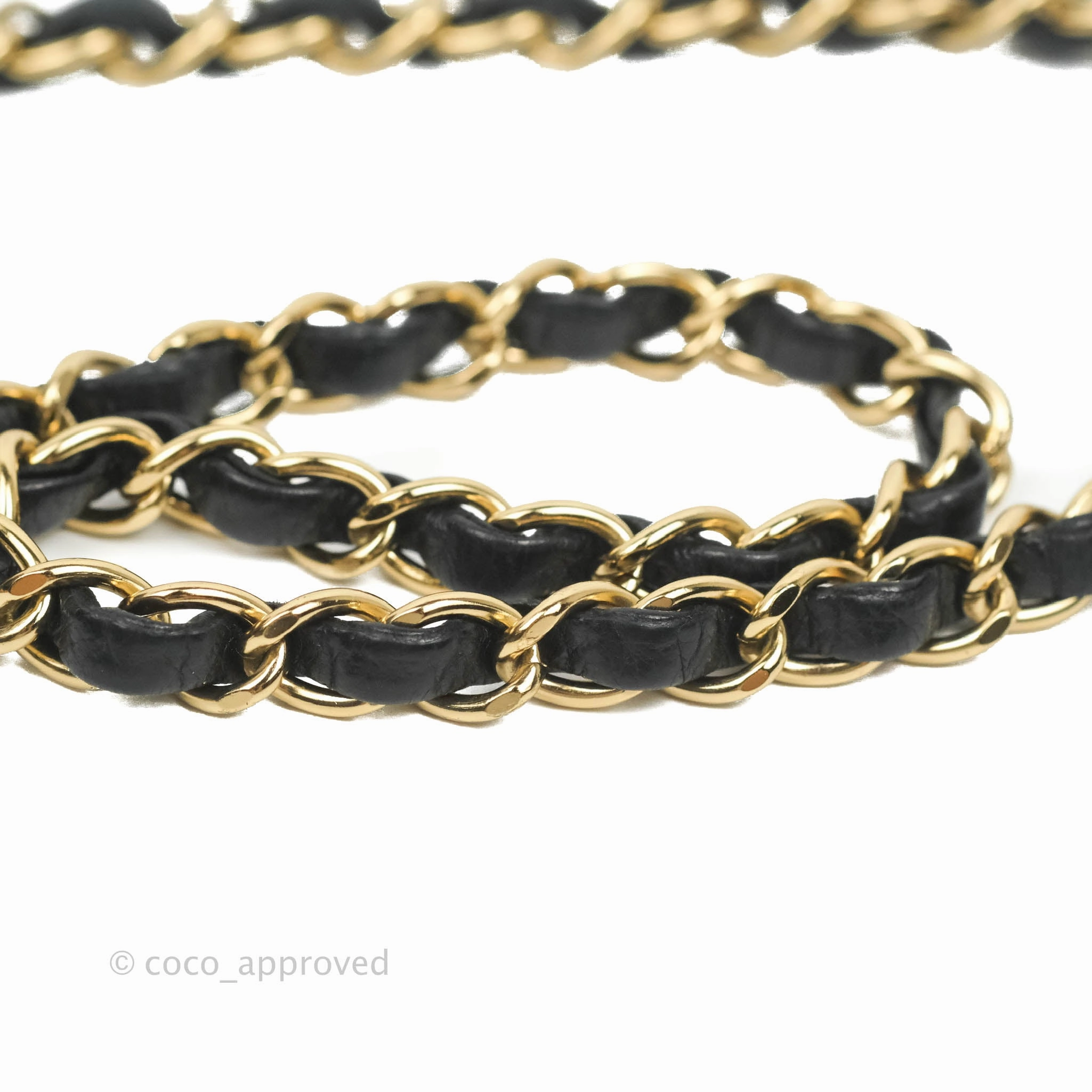 Chanel Vintage Mini Rectangular Black Calfskin 24K Gold Hardware