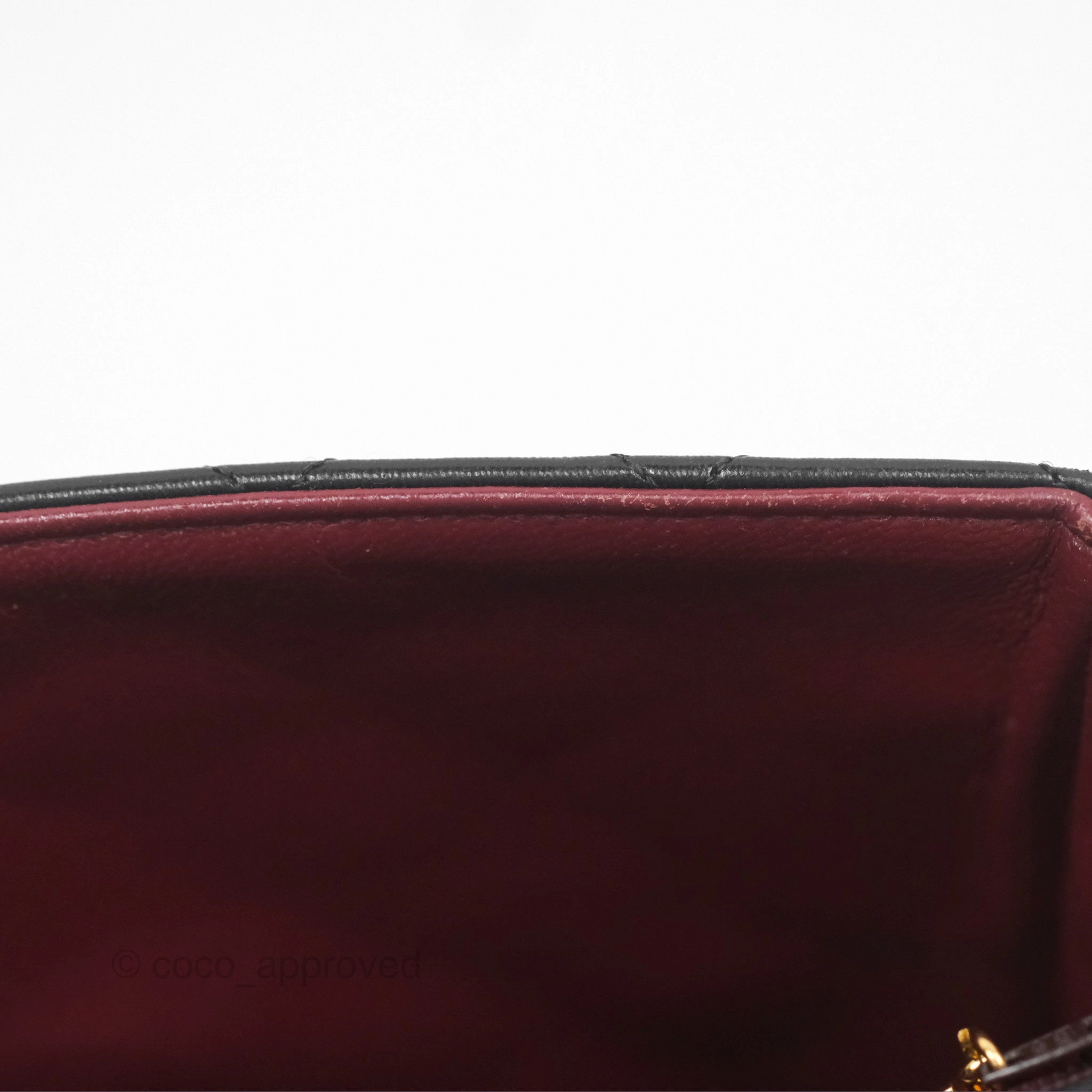 Chanel Vintage Square Flap Bag Black Lambskin 24K Gold Hardware