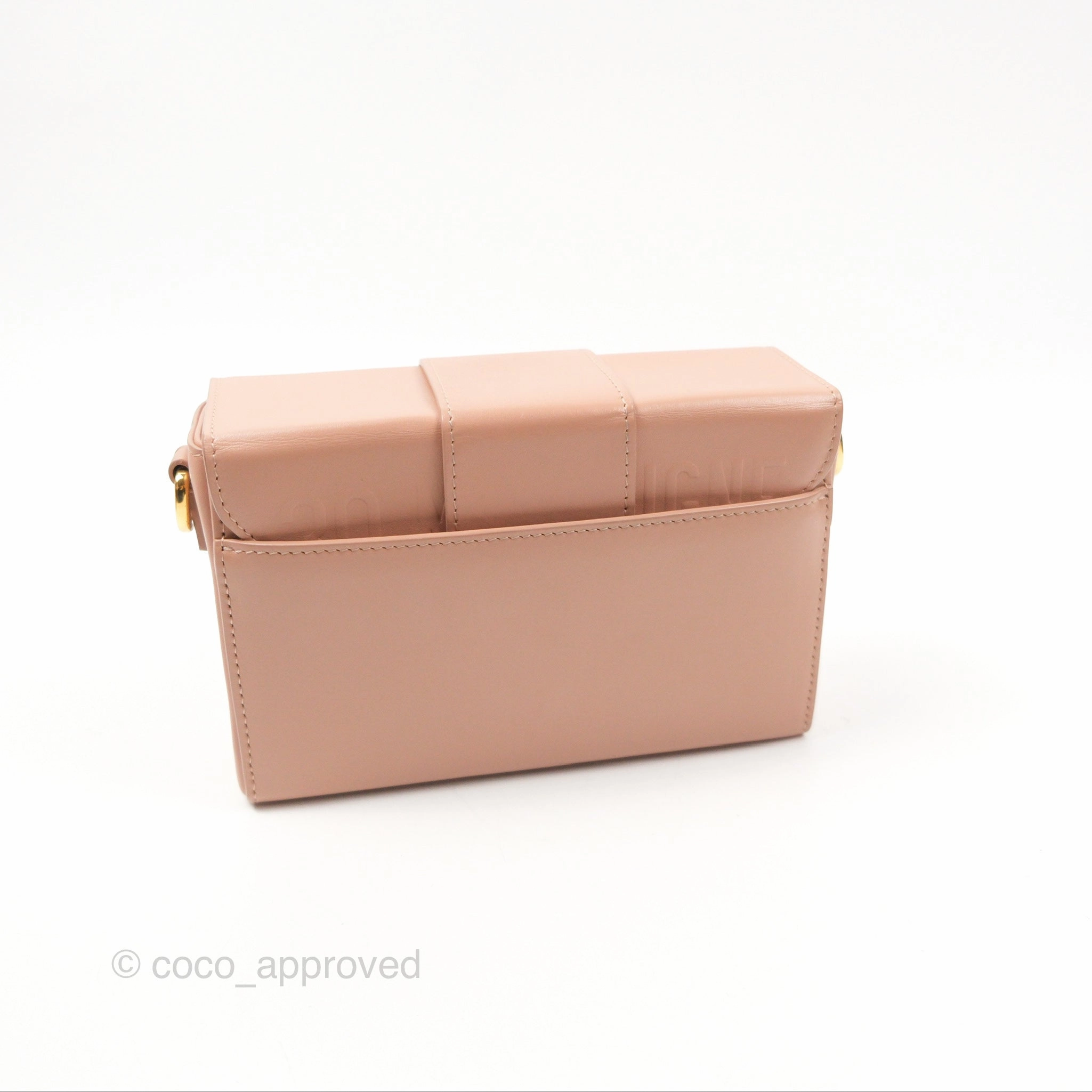 Christian Dior 30 Montaigne Beige Calfskin Box Bag