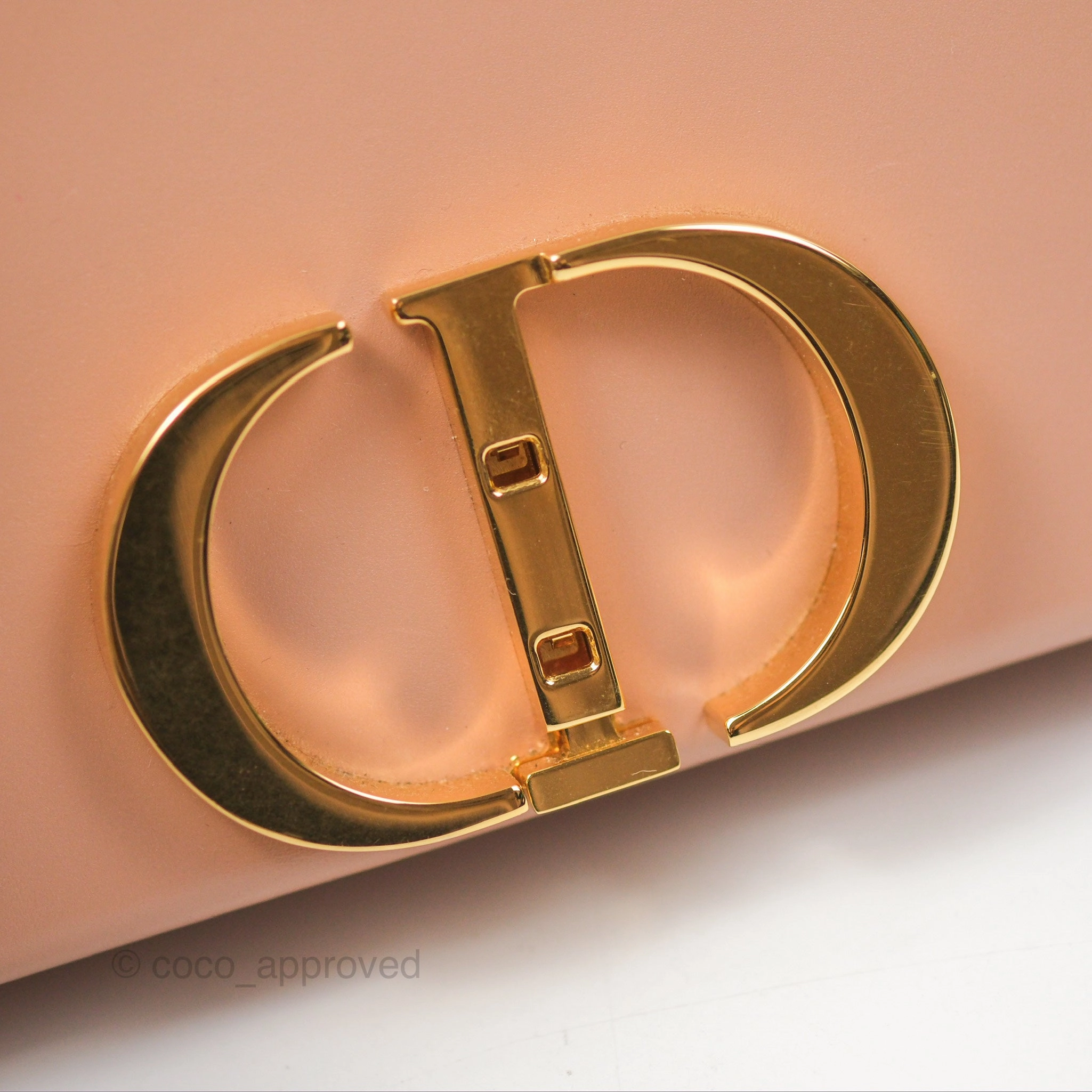 Christian Dior 30 Montaigne Beige Calfskin Box Bag