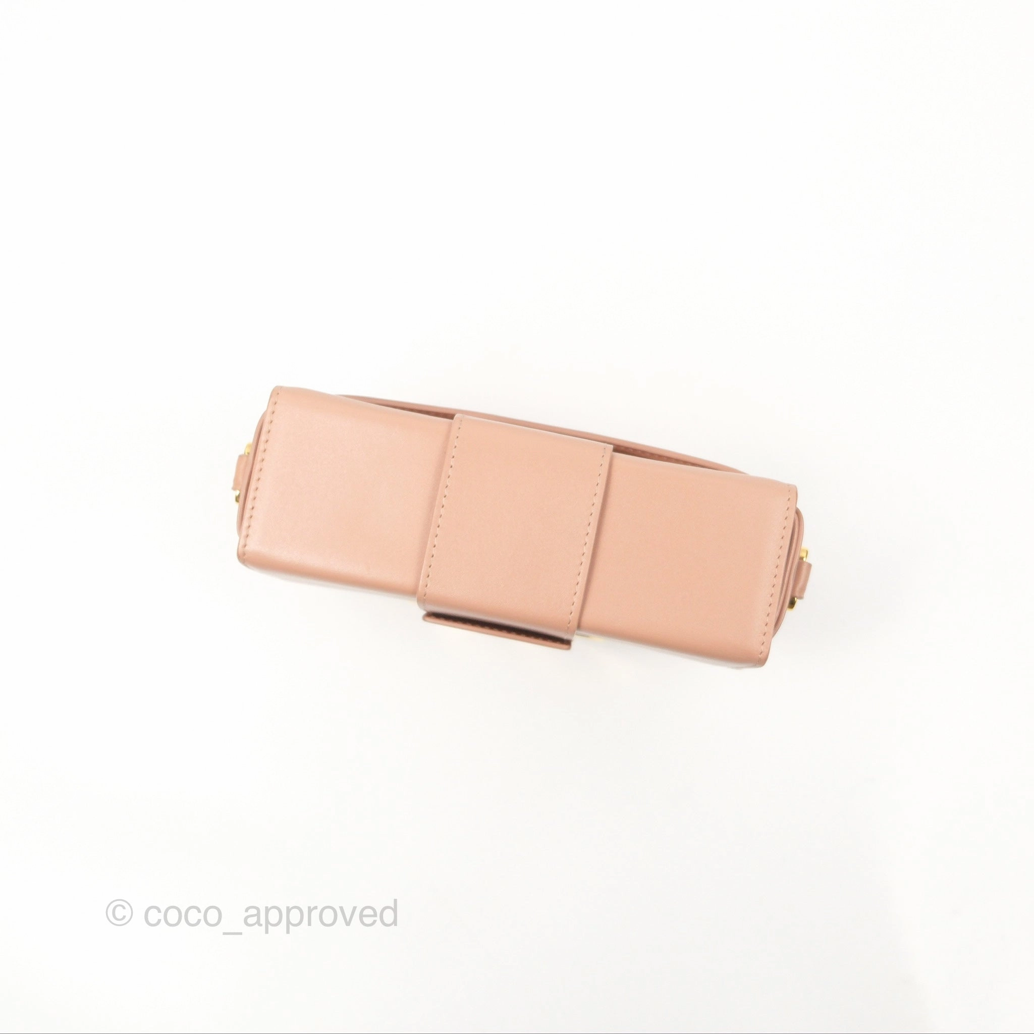 Christian Dior 30 Montaigne Beige Calfskin Box Bag