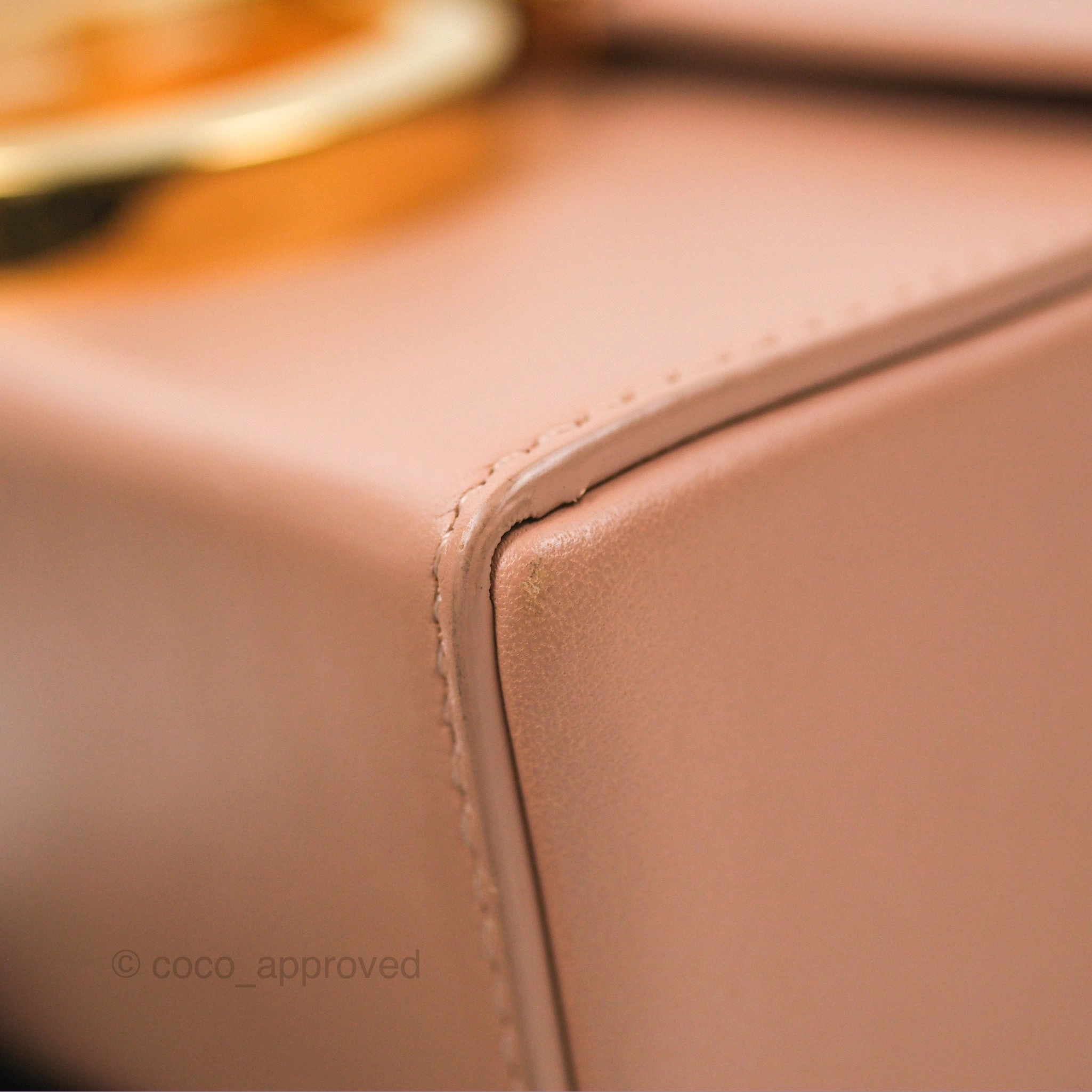 Christian Dior 30 Montaigne Beige Calfskin Box Bag