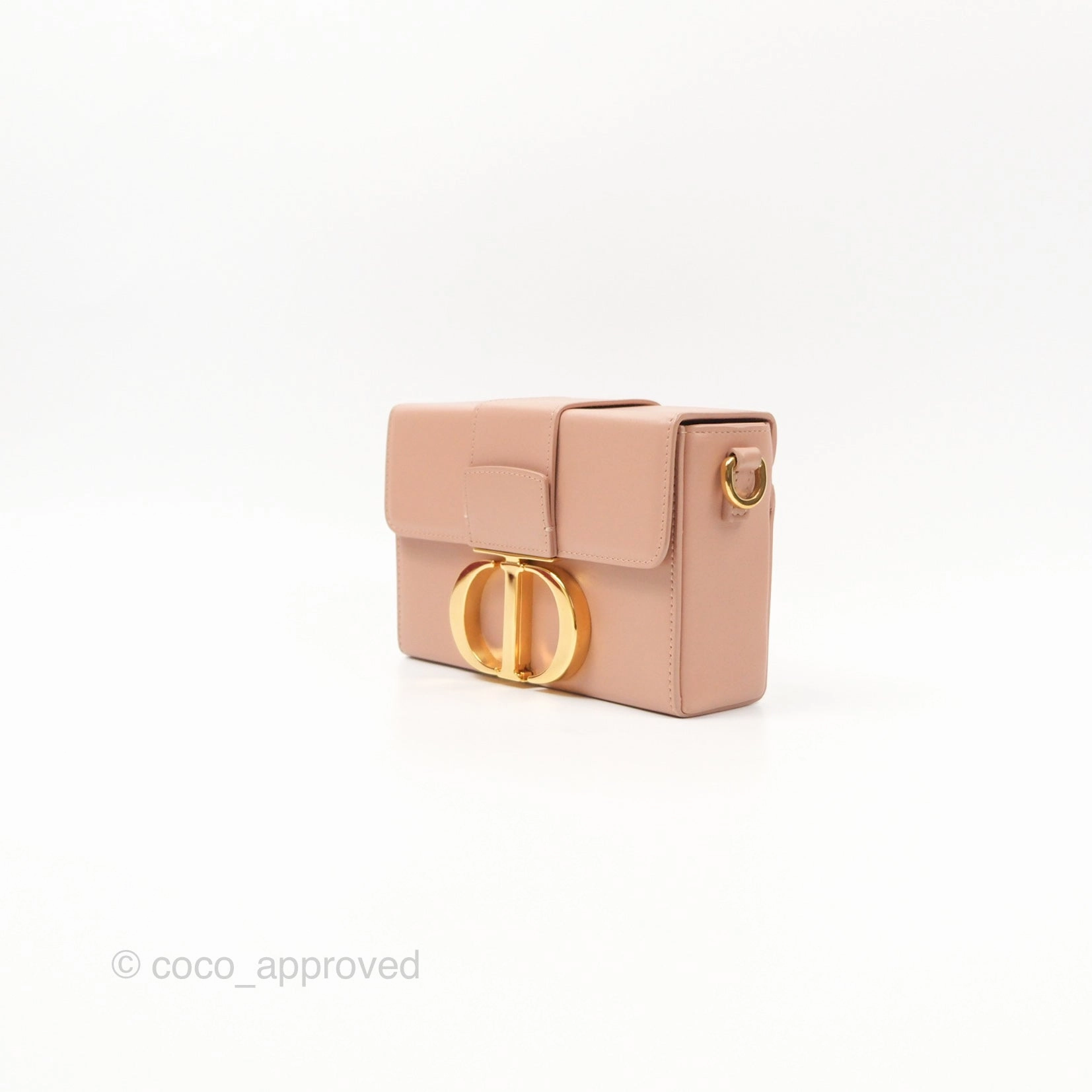 Christian Dior 30 Montaigne Beige Calfskin Box Bag
