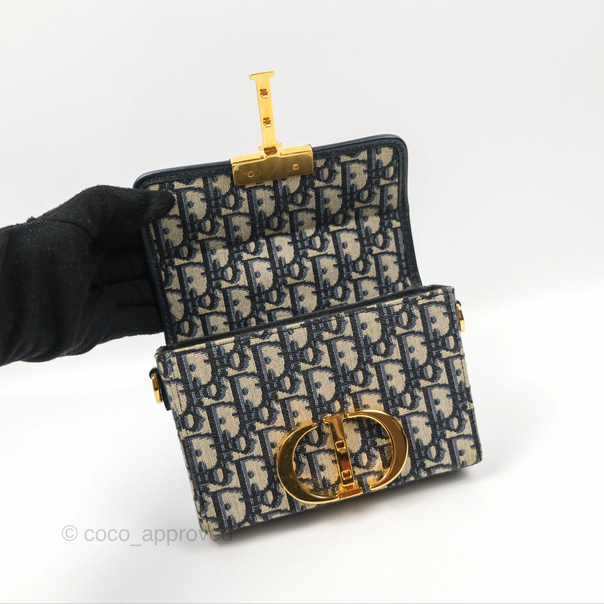 Christian Dior 30 Montaigne Oblique Jacquard Box Bag