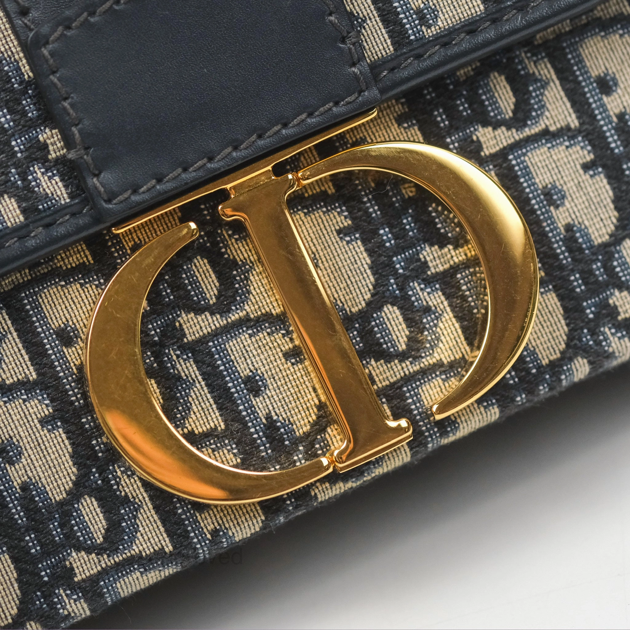 Christian Dior 30 Montaigne Oblique Jacquard Box Bag