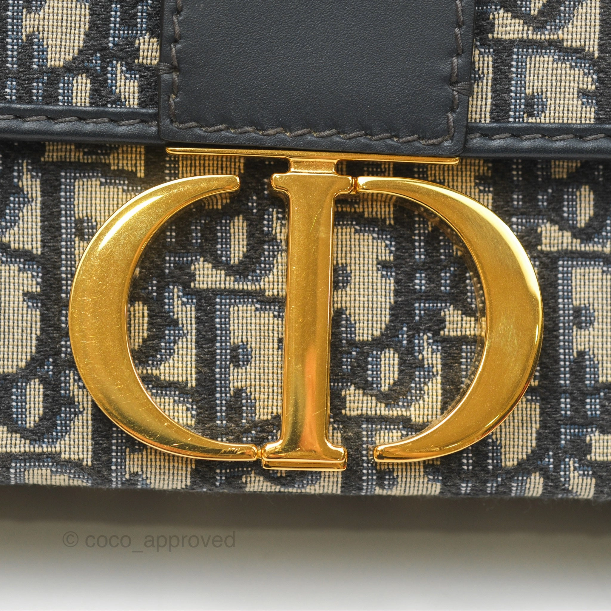 Christian Dior 30 Montaigne Oblique Jacquard Box Bag