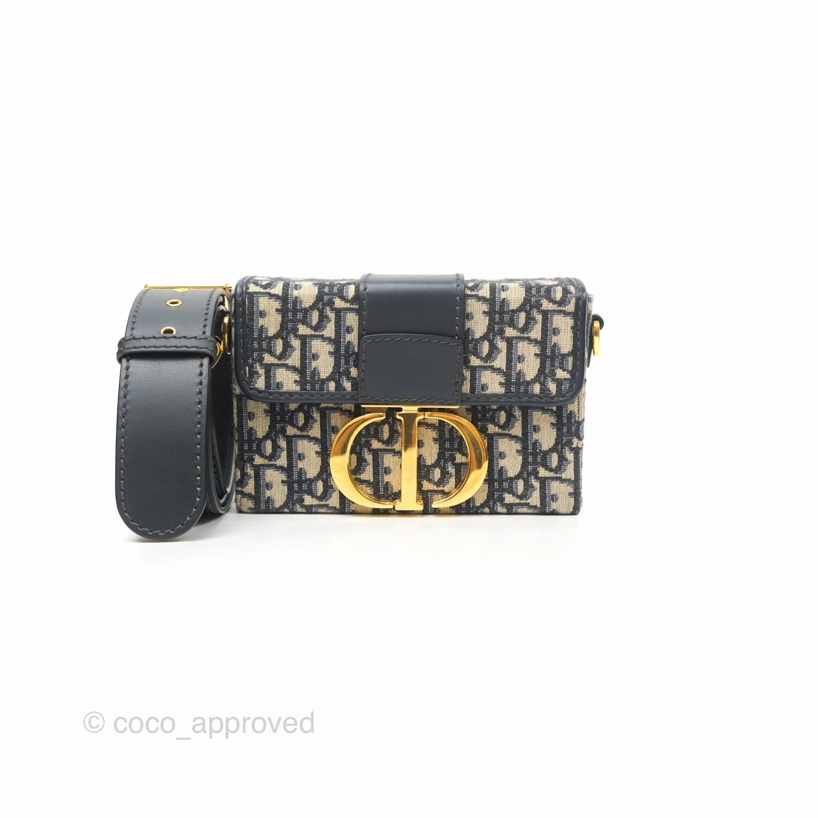Christian Dior 30 Montaigne Oblique Jacquard Box Bag