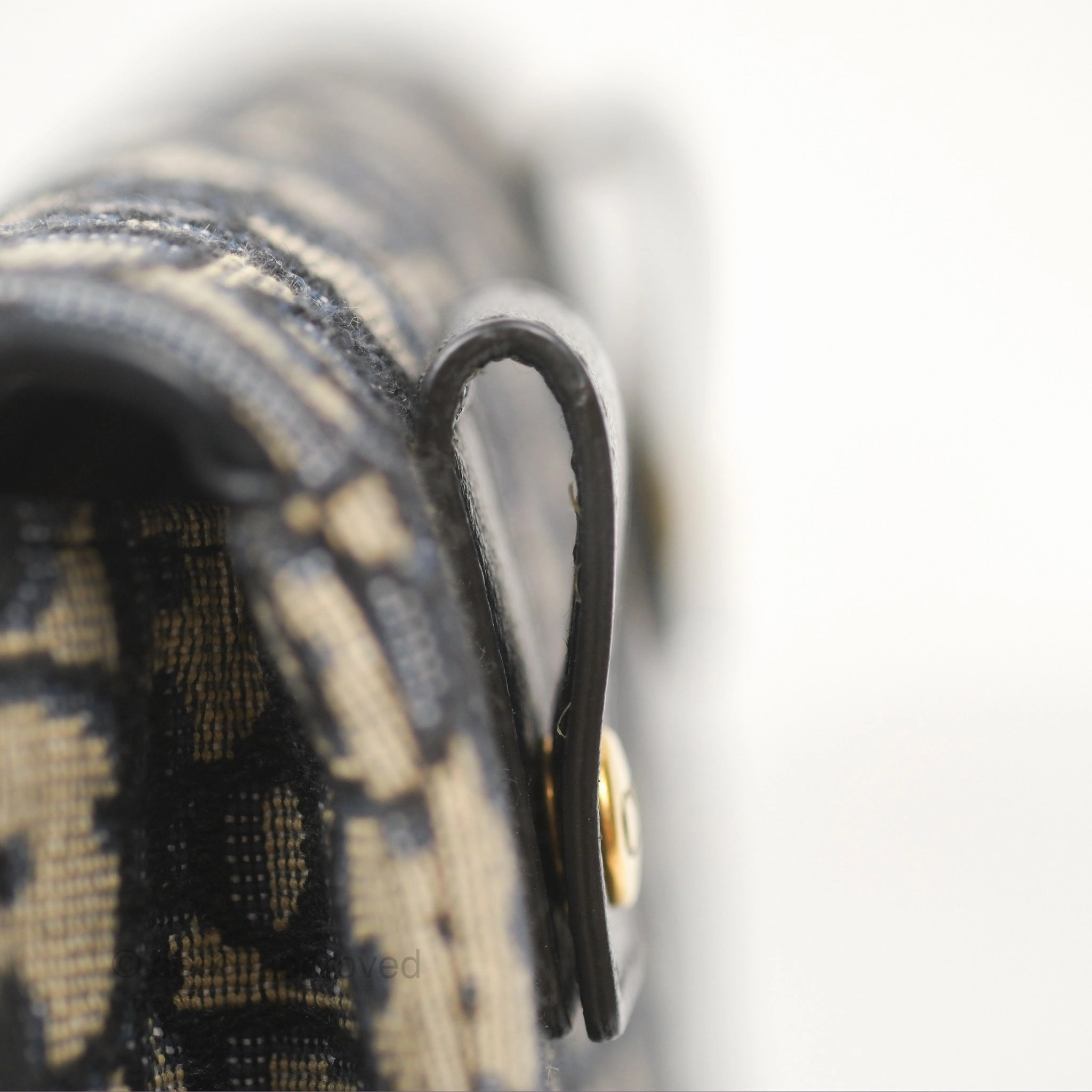 Christian Dior Blue Dior Oblique Jacquard Saddle Belt Pouch