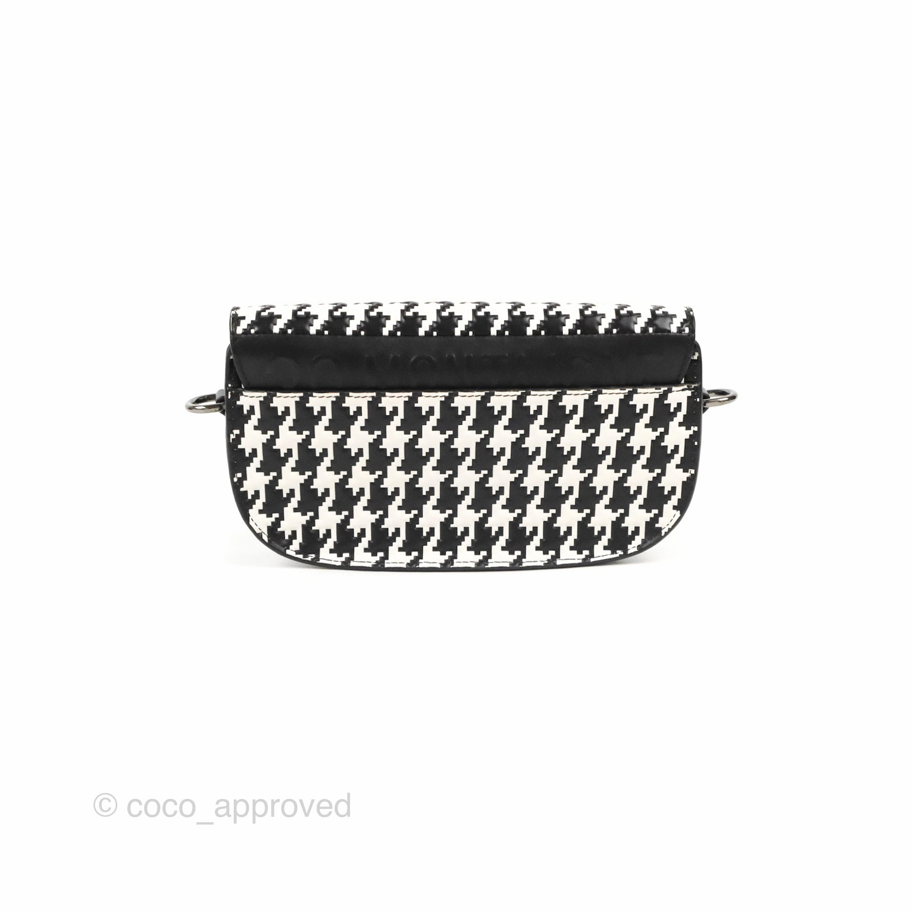 Christian Dior Bobby East-West Bag Black And White Houndstooth Embossed Calfskin