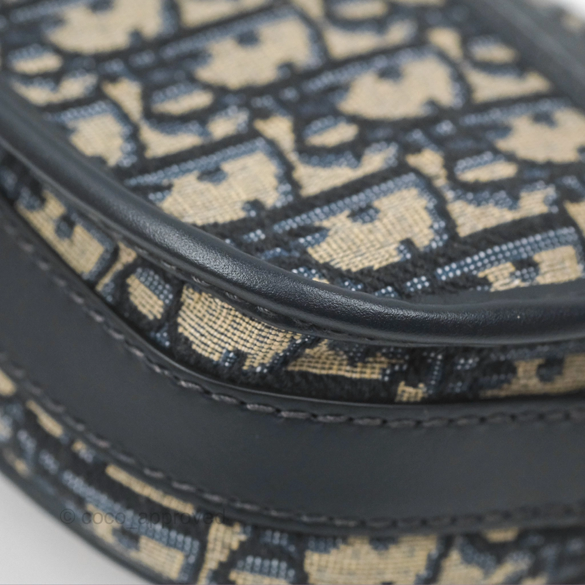 Christian Dior Bobby East-West Bag Blue Oblique Jacquard Canvas