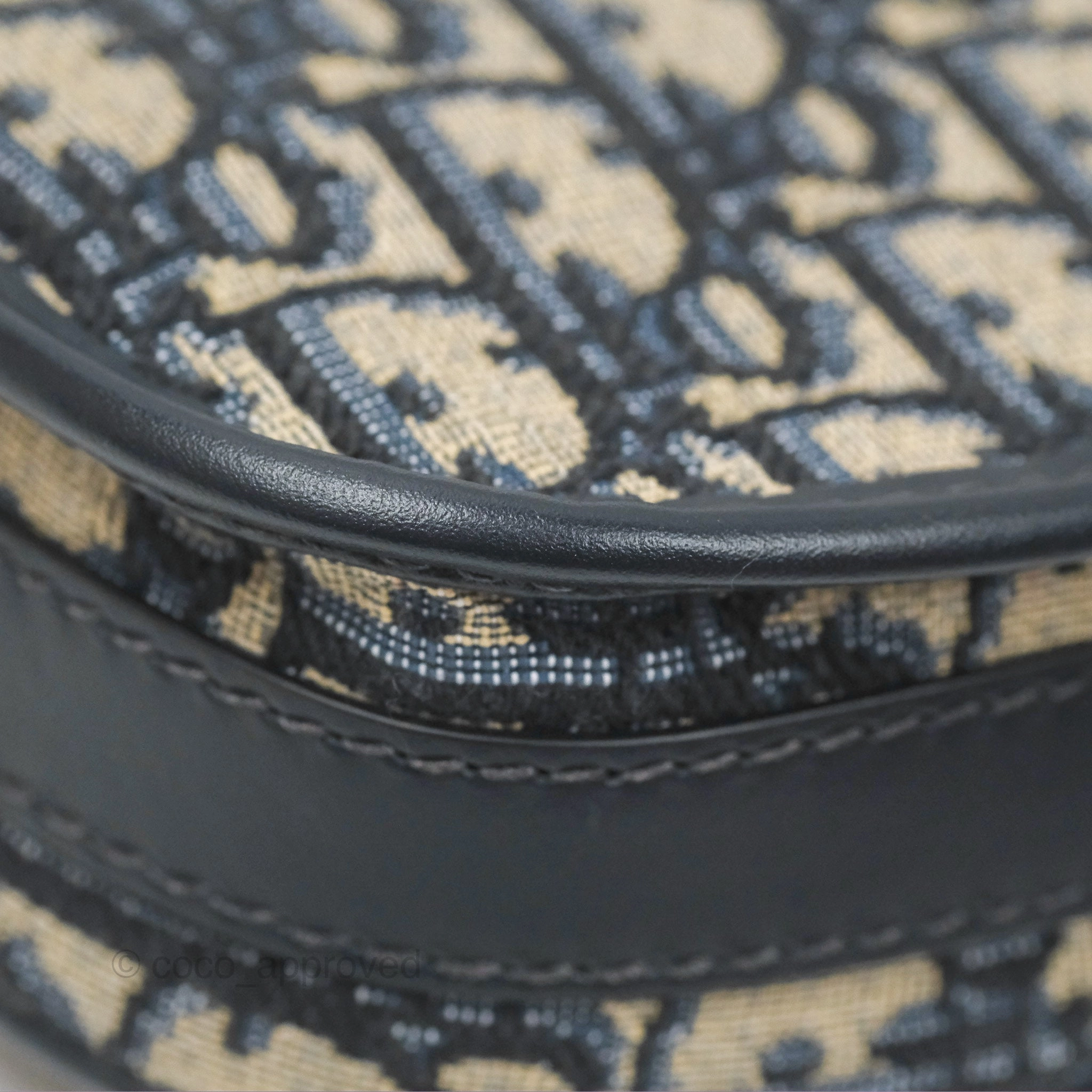 Christian Dior Bobby East-West Bag Blue Oblique Jacquard Canvas