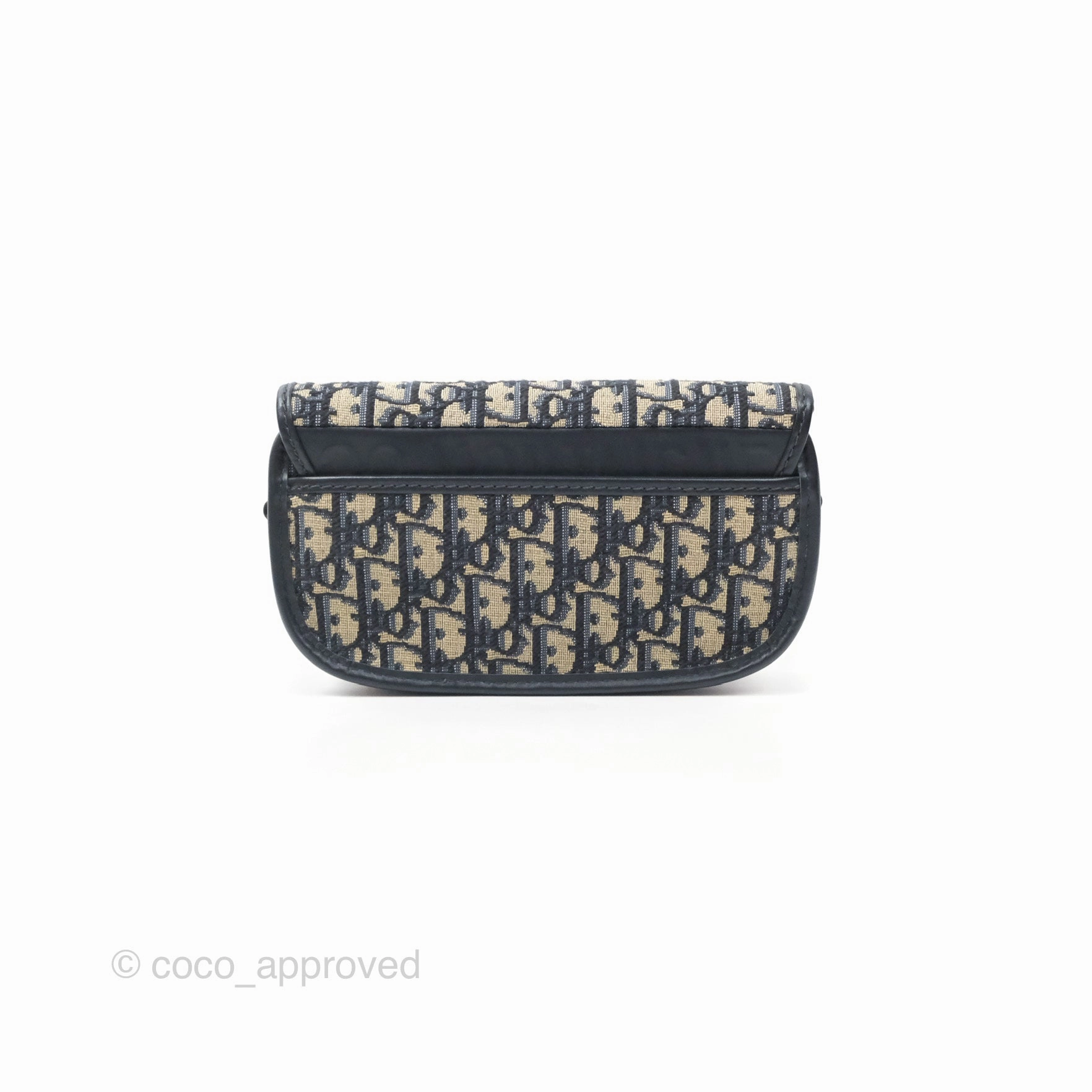 Christian Dior Bobby East-West Bag Blue Oblique Jacquard Canvas