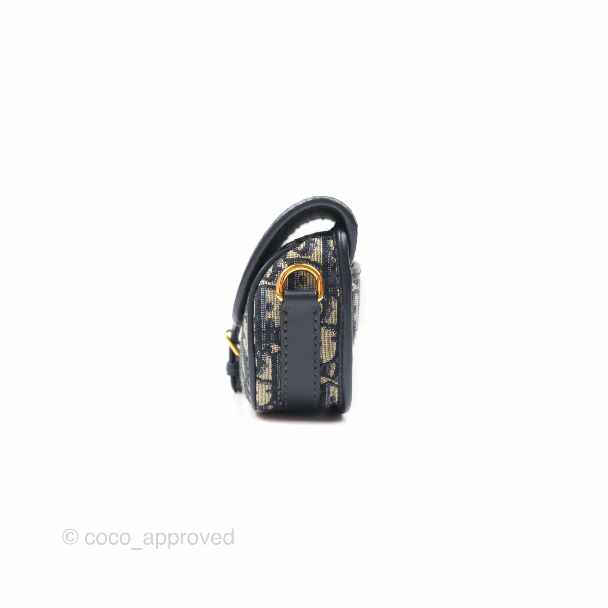 Christian Dior Bobby East-West Bag Blue Oblique Jacquard Canvas